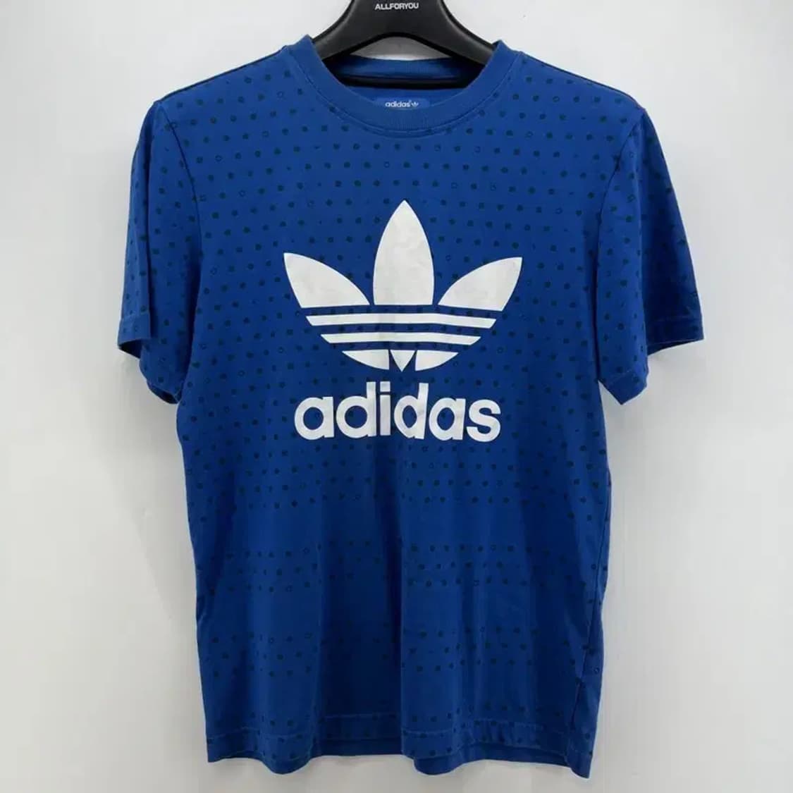 95 아디다스 오리지널스 불꽃로고 오버핏 남여공용 블루반팔 상품이미지1