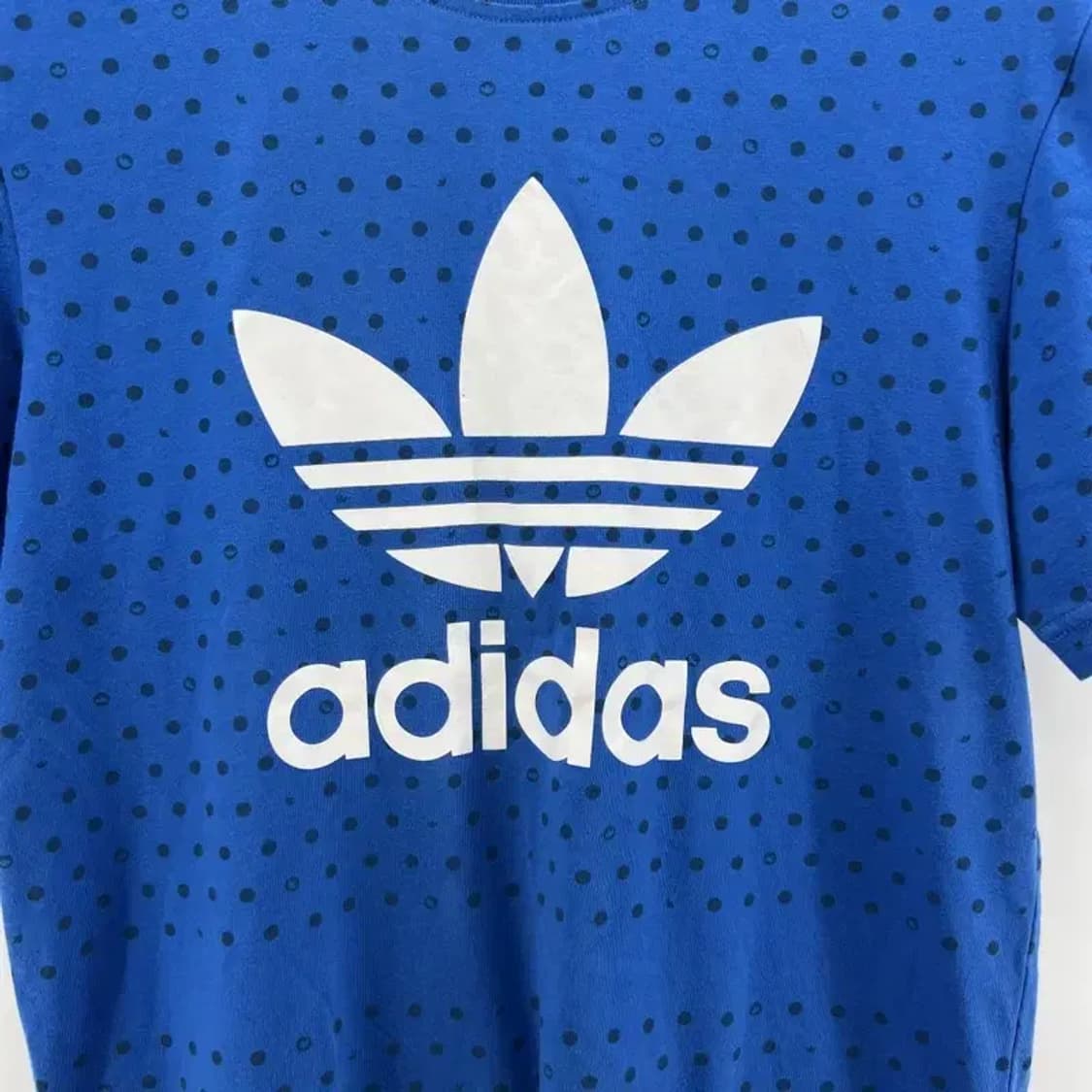 95 아디다스 오리지널스 불꽃로고 오버핏 남여공용 블루반팔 상품이미지3