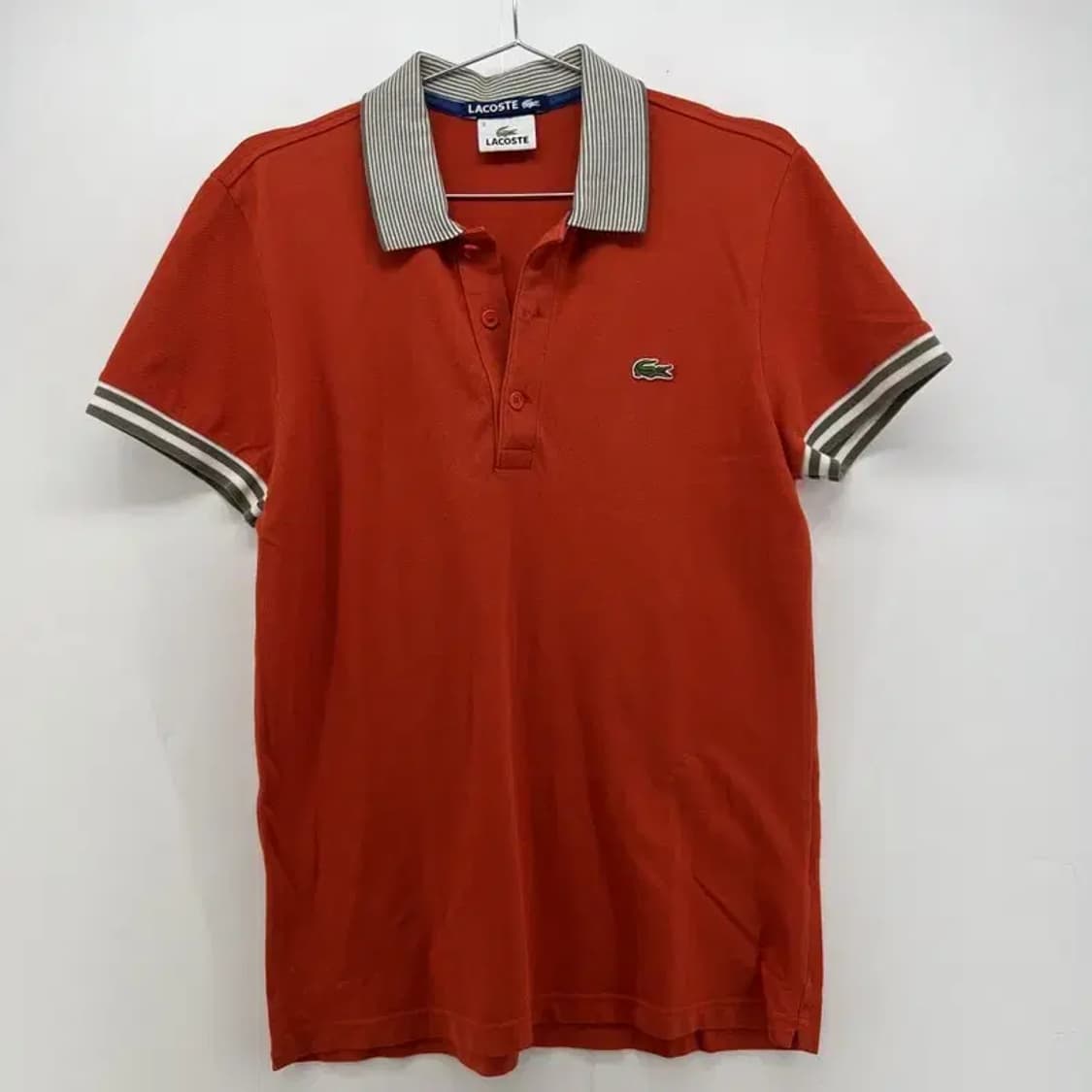 3 라코스테 주황 반팔카라티셔츠 빈티지 남여공용 상품이미지1