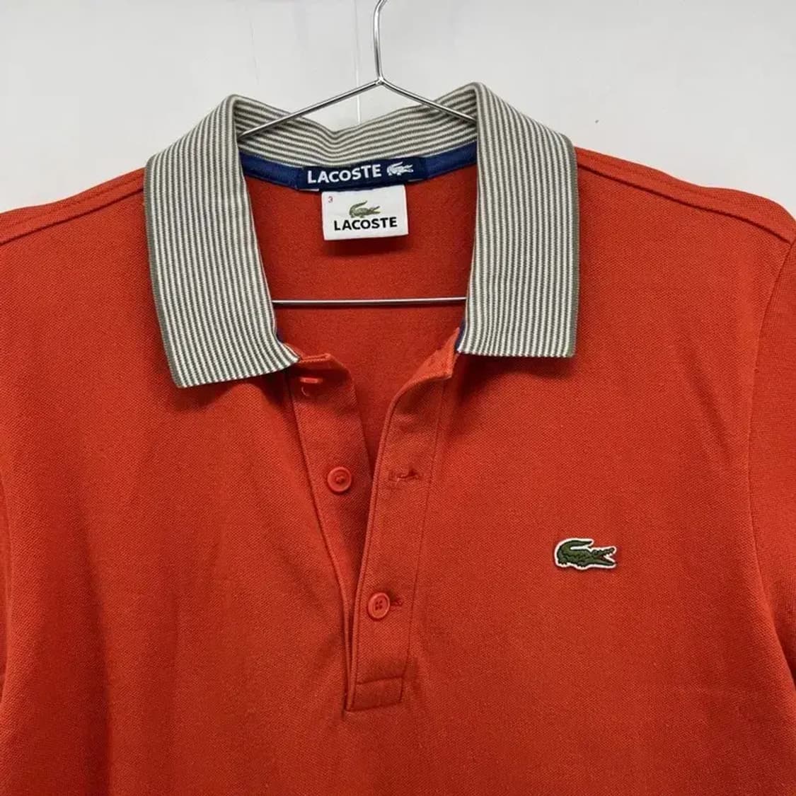 3 라코스테 주황 반팔카라티셔츠 빈티지 남여공용 상품이미지4