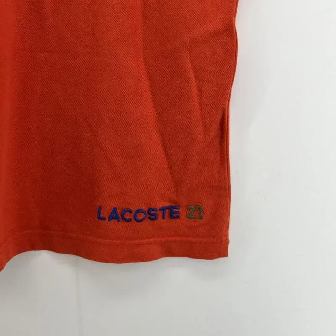 3 라코스테 주황 반팔카라티셔츠 빈티지 남여공용 상품이미지6
