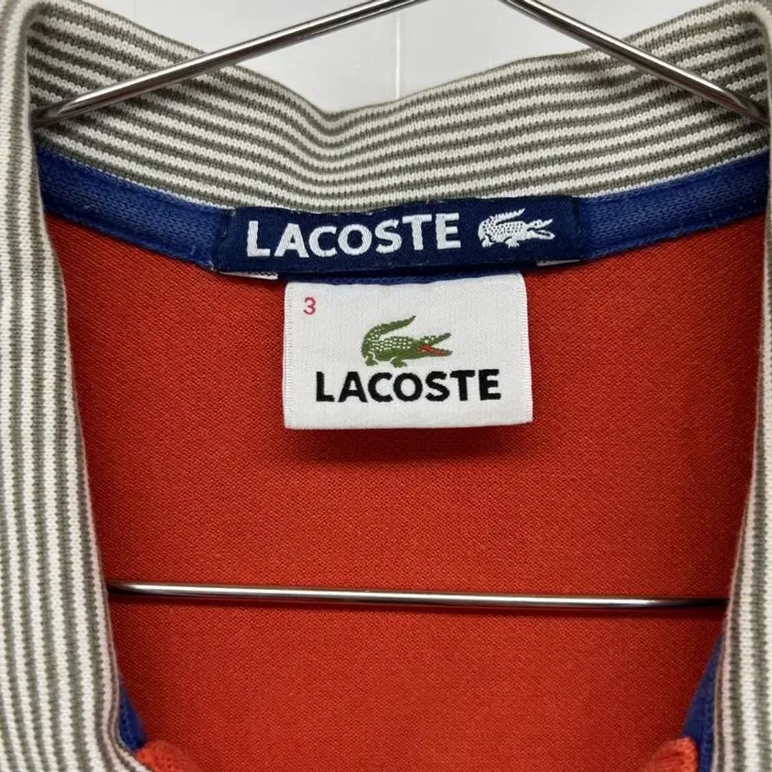 3 라코스테 주황 반팔카라티셔츠 빈티지 남여공용 상품이미지7
