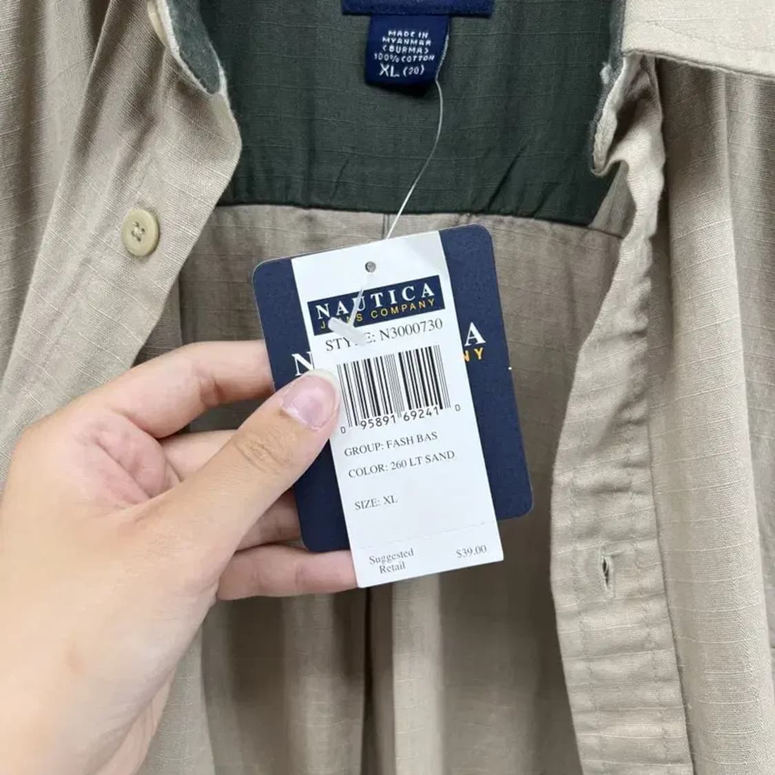 xl 미사용 노티카 진스 오버핏 올드스쿨 남자 셔츠 상품이미지6