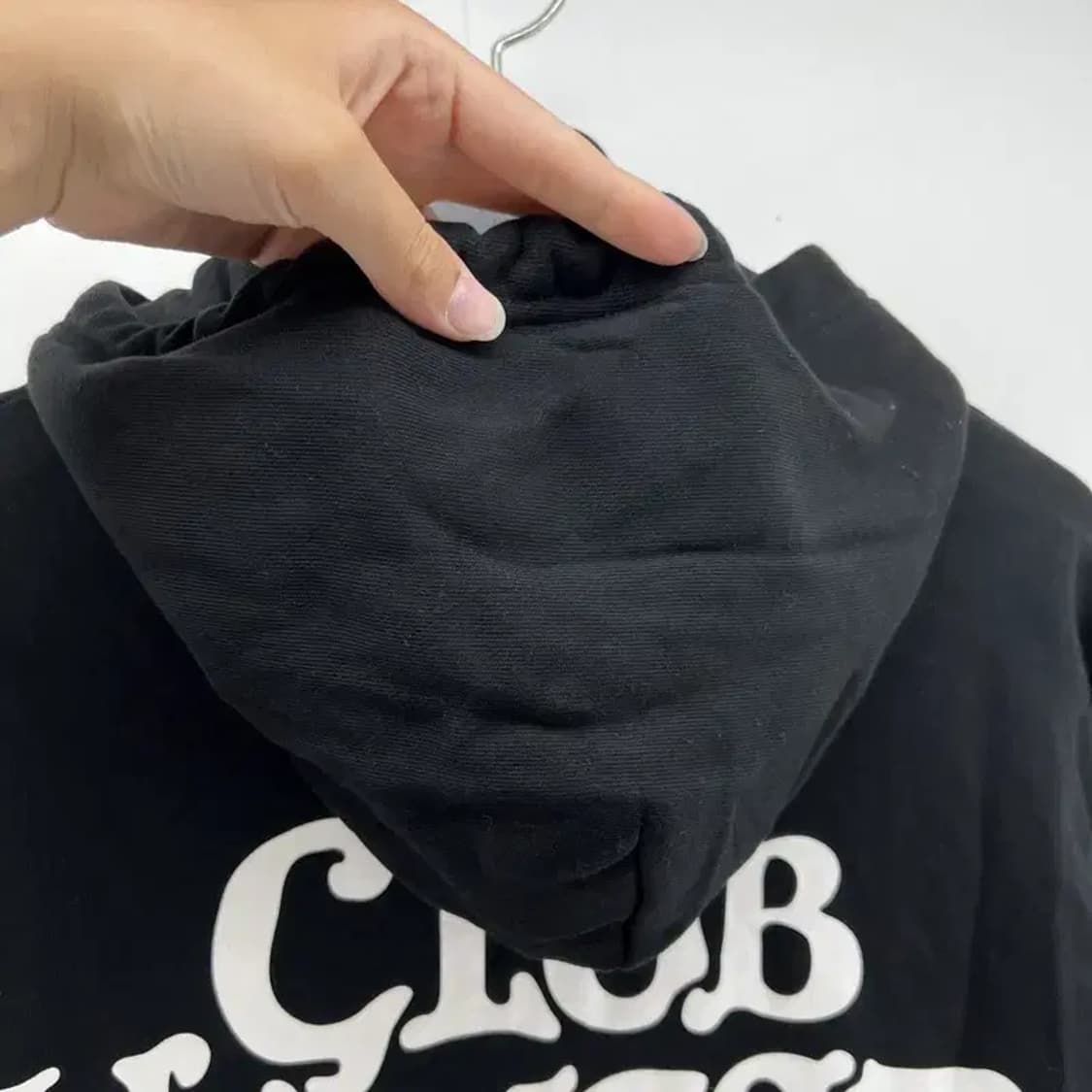 라지 HONESTBOY 오버핏 로고 후드블랙 빈티지 후디 상품이미지5