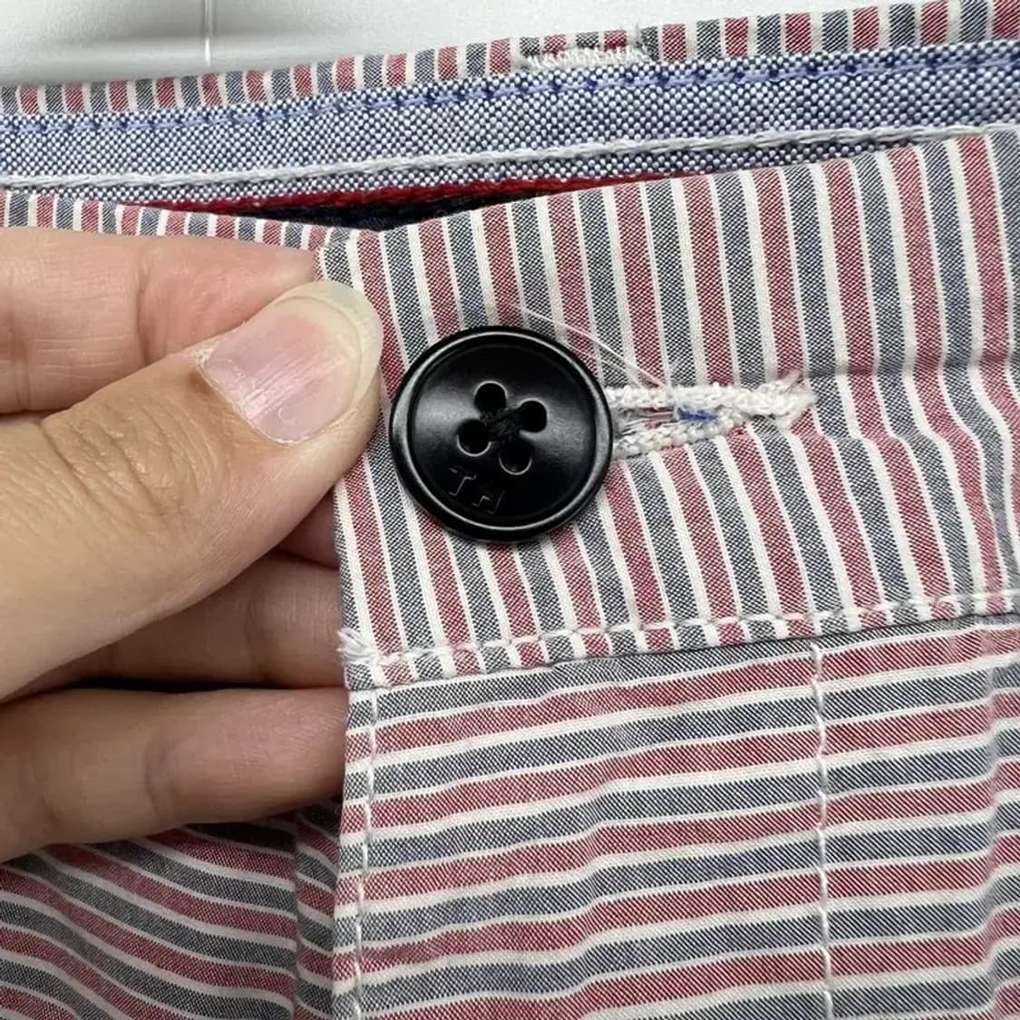 33 타미 남자 TOMMY HILFIGER 스트라이프 반바지 쇼츠 빈티지 상품이미지5