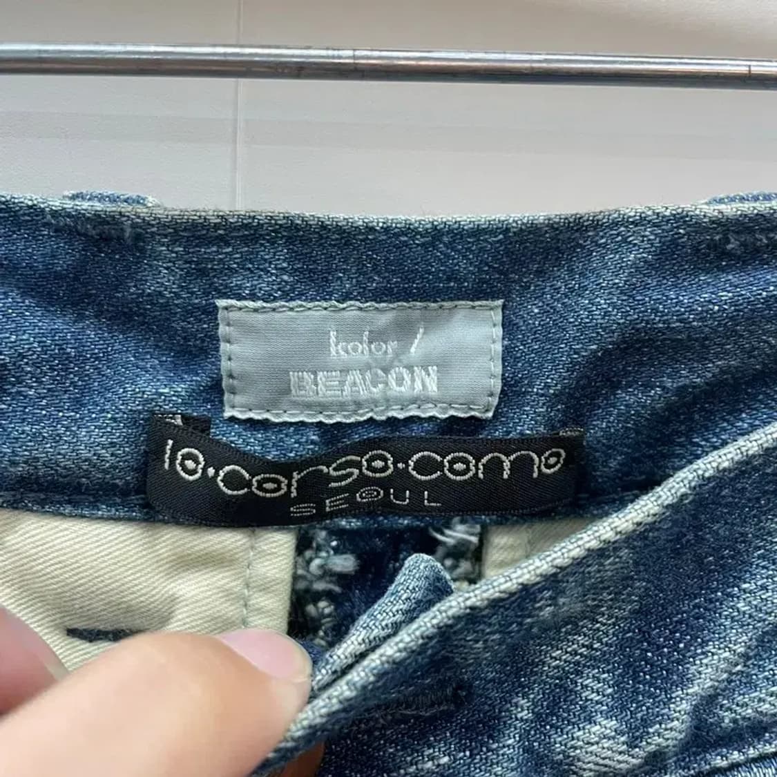 kolor BEACON 컬러 비콘 와이드 데님 팬츠 상품이미지8