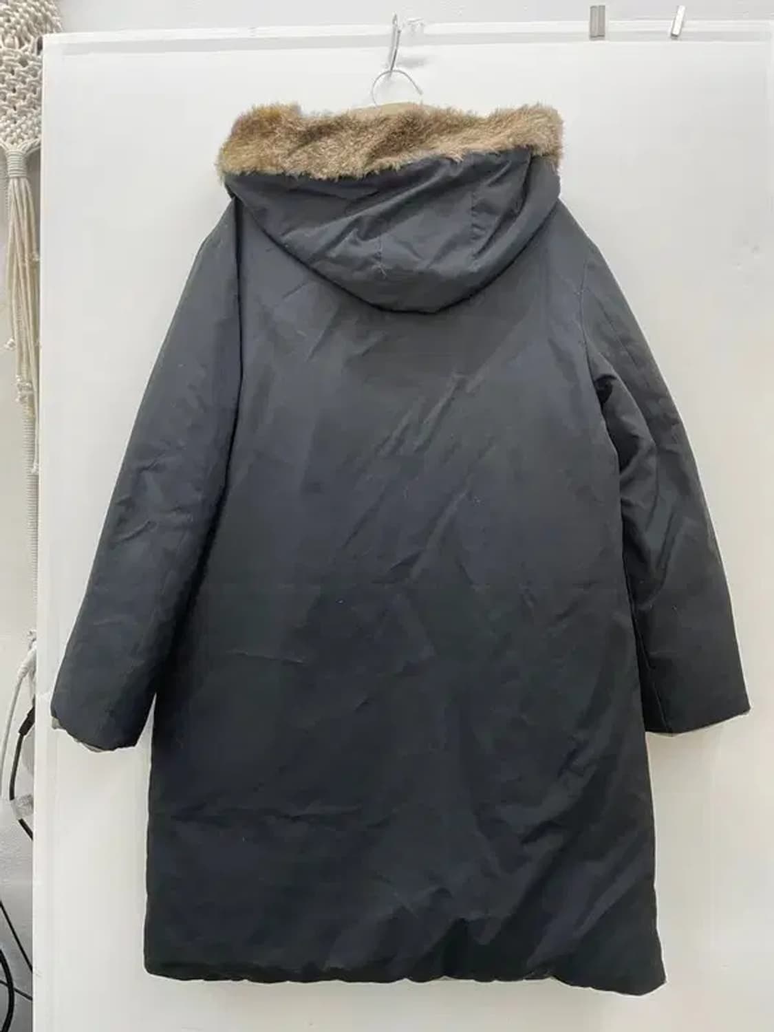 [48] 솔리드옴므 우영미 토끼털 리버시블 남자 양면 롱파카 상품이미지2