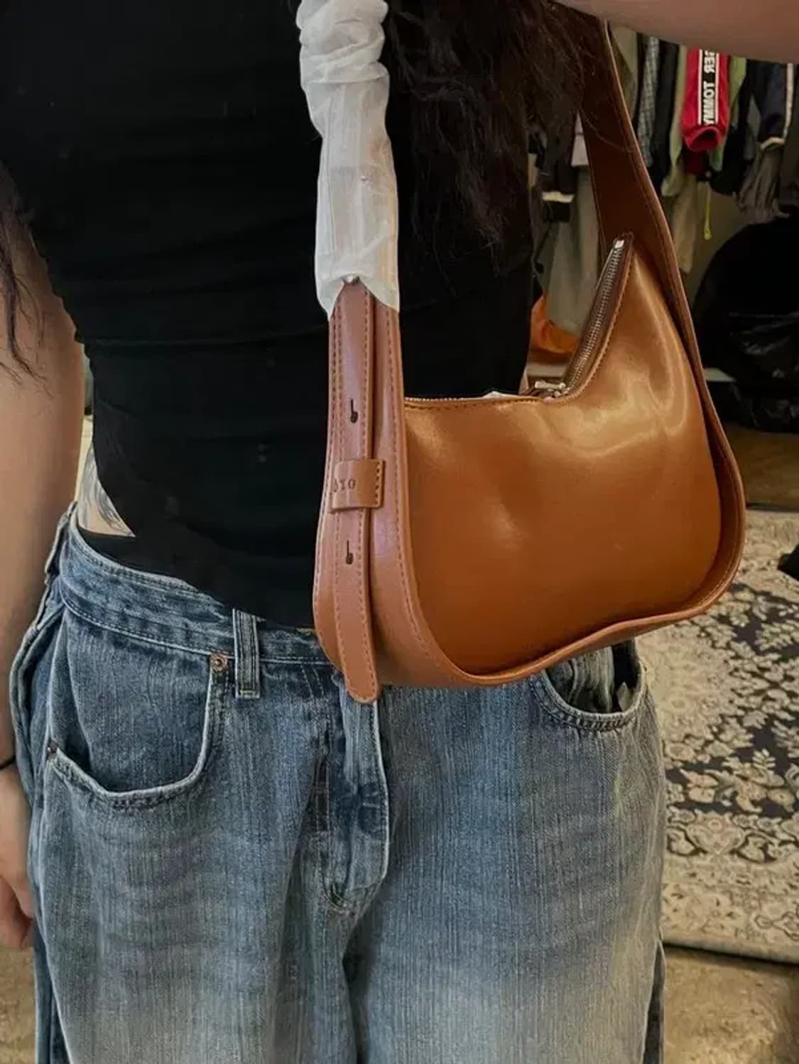 미사용 라퍼지 포 우먼 ORO오로 뉴 문 숄더백 상품이미지1