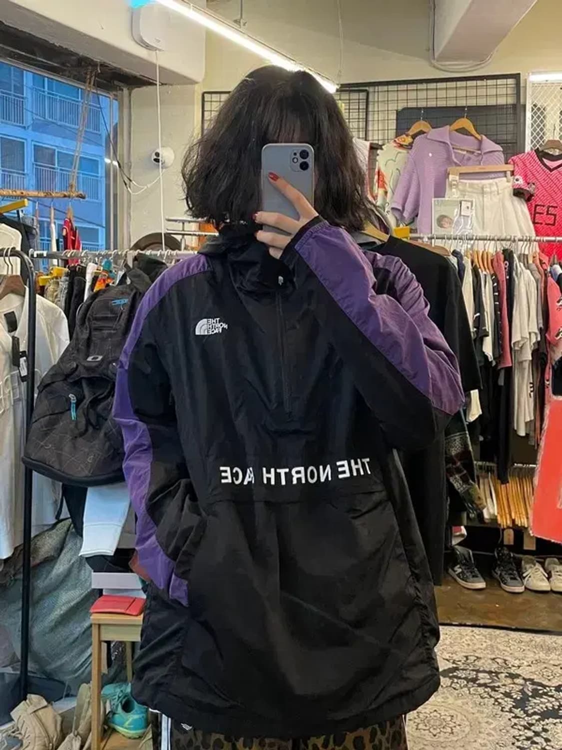 미디움 공용 노스페이스 나일론 캠프턴 아노락 상품이미지1