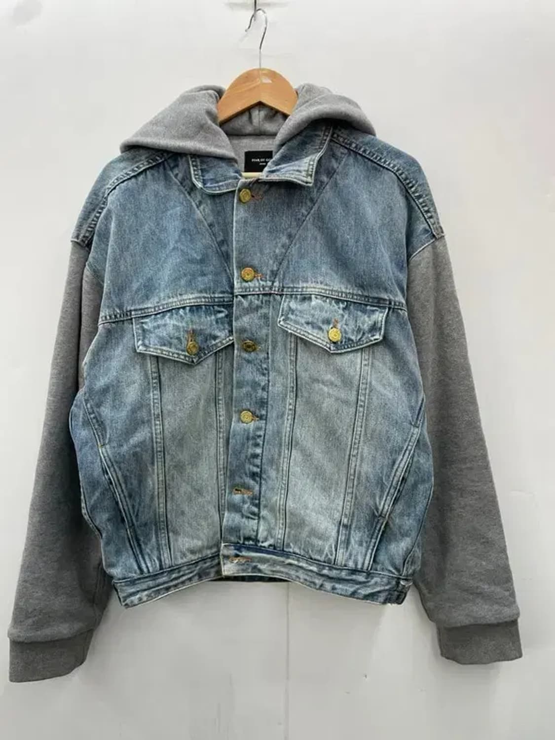 미디움 피어 오브 갓 5TH 컬렉션 데님 후드 레이어 트러커 자켓 상품이미지2