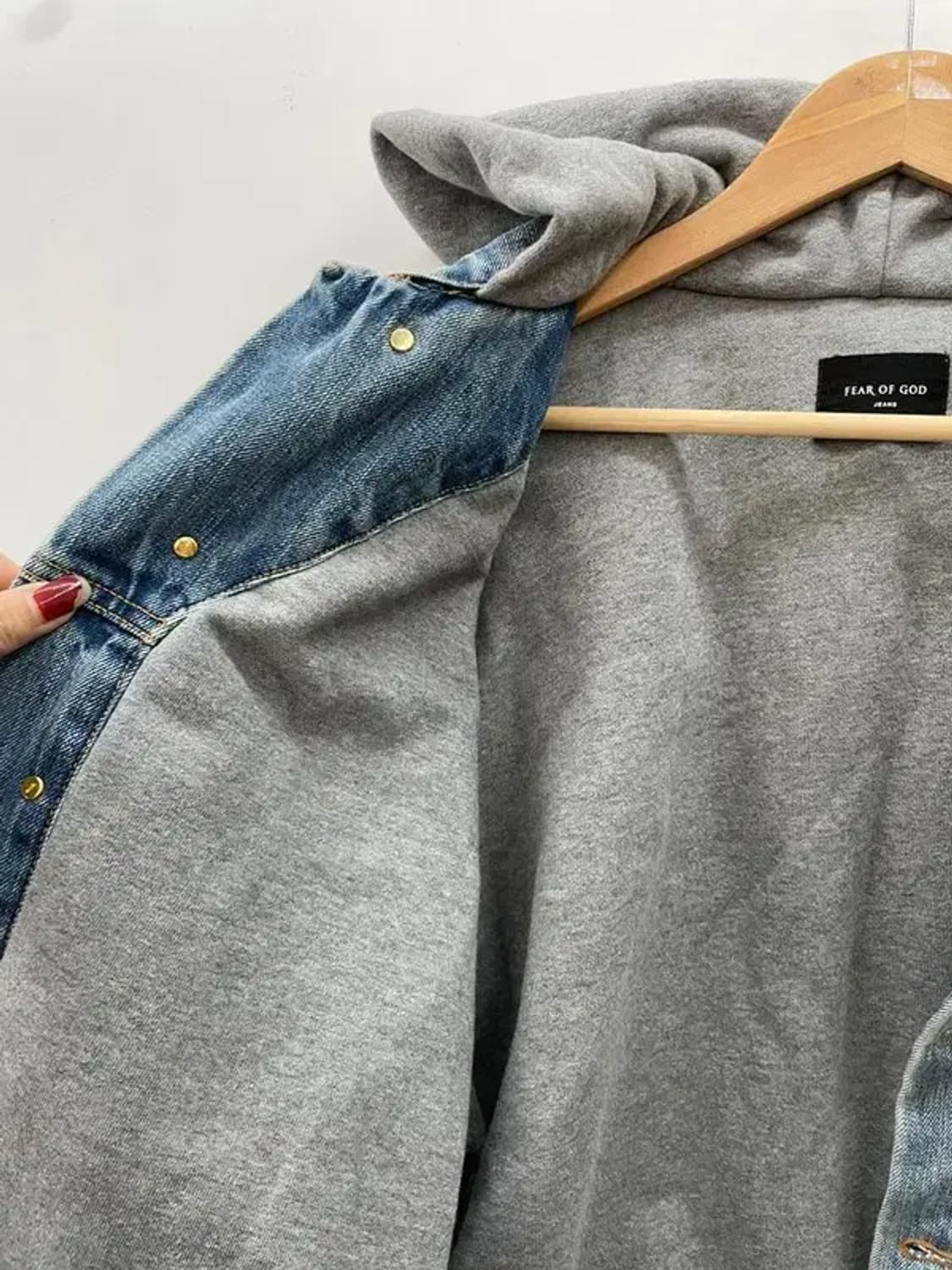 미디움 피어 오브 갓 5TH 컬렉션 데님 후드 레이어 트러커 자켓 상품이미지6