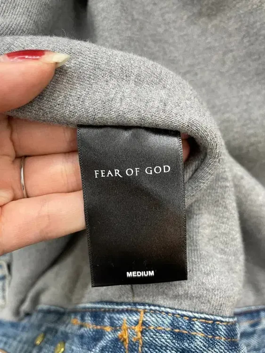 미디움 피어 오브 갓 5TH 컬렉션 데님 후드 레이어 트러커 자켓 상품이미지7