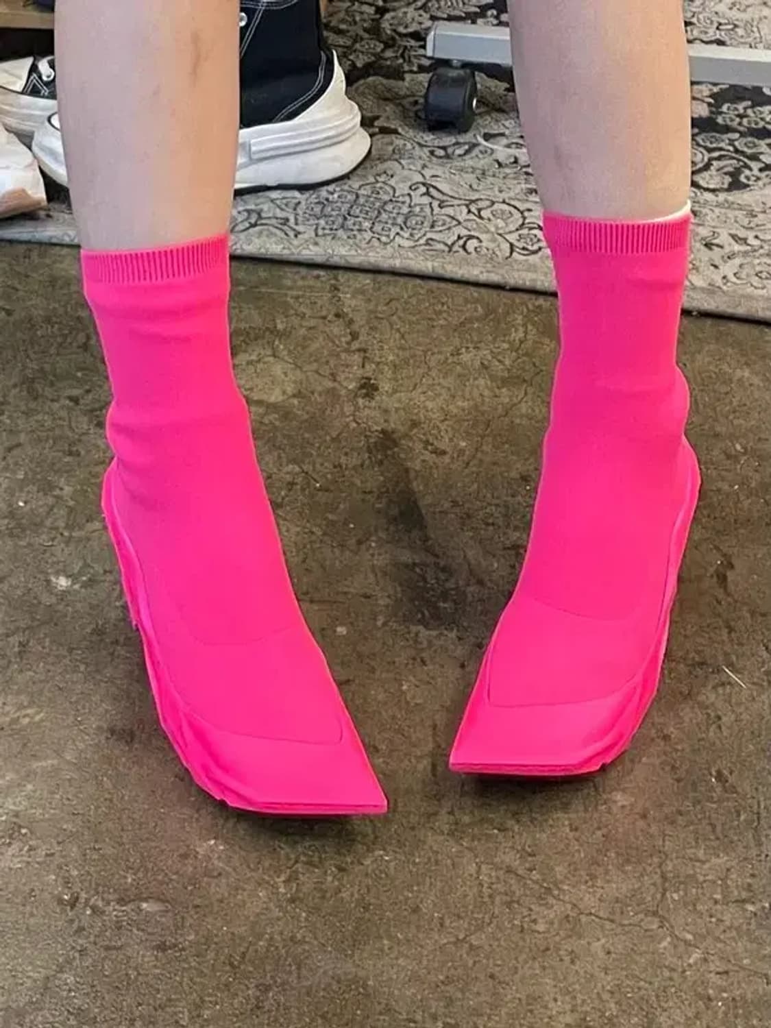 235 다프네랩 하이탑 스니커즈 부츠 핑크 새상품 상품이미지1