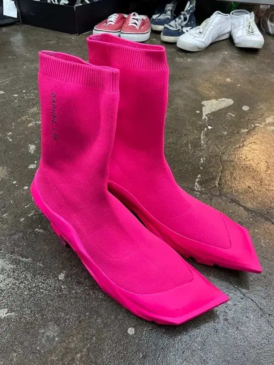 235 다프네랩 하이탑 스니커즈 부츠 핑크 새상품 상품이미지2