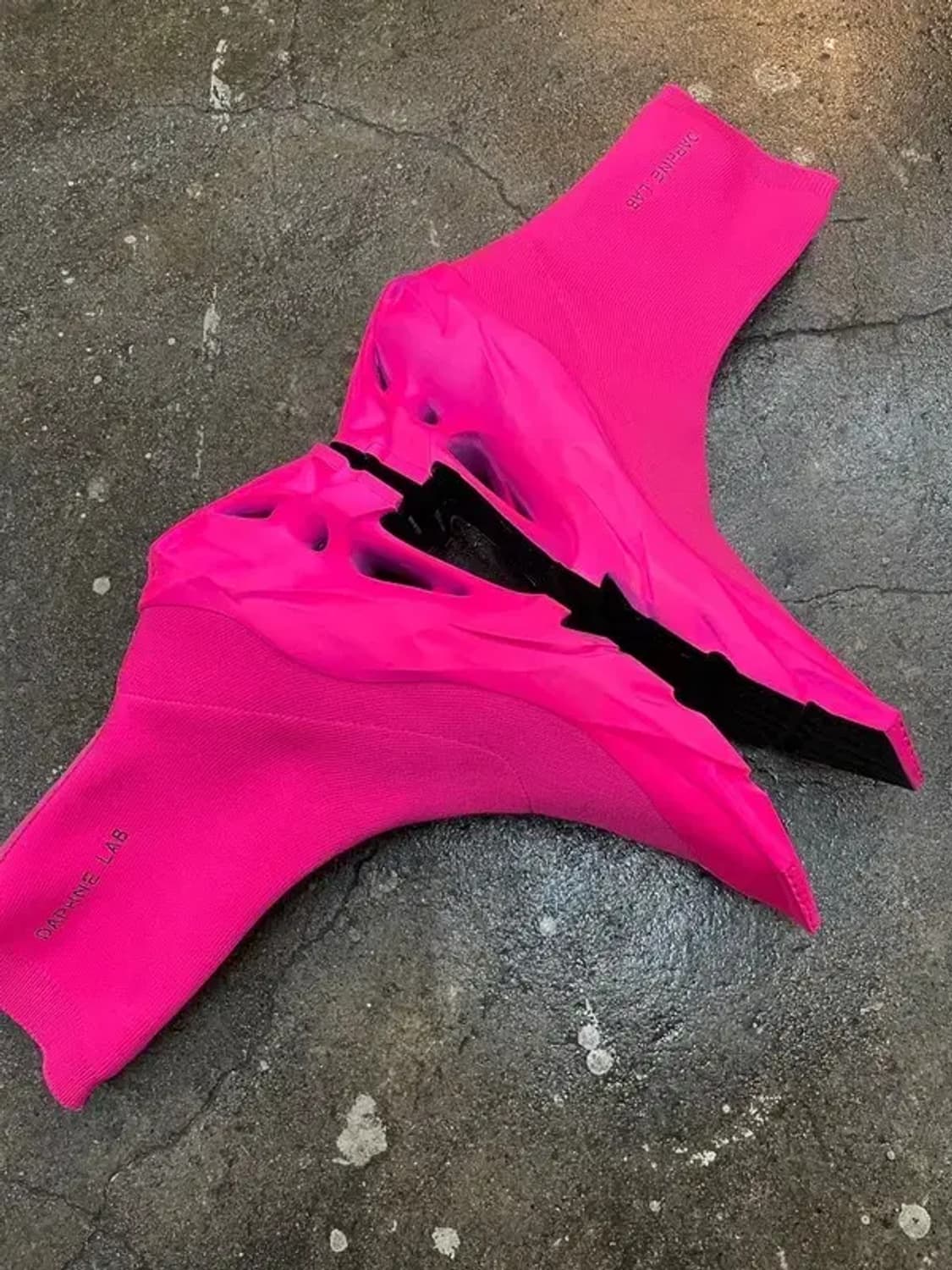 235 다프네랩 하이탑 스니커즈 부츠 핑크 새상품 상품이미지4