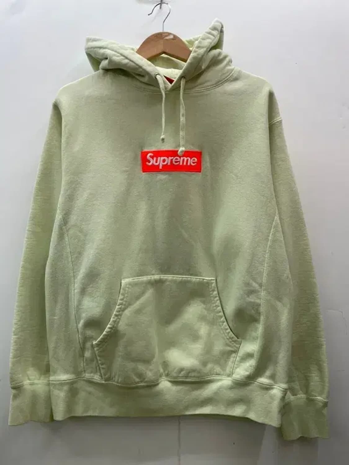 라지 슈프림 슈프림 박스로고 페일라임 슬기 후드티 상품이미지2