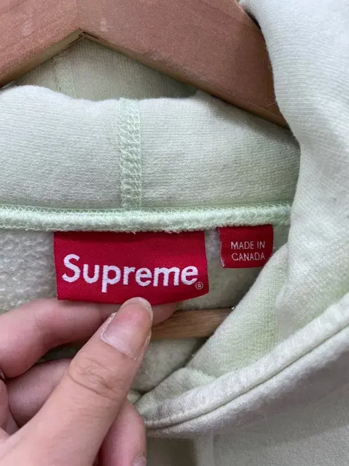 라지 슈프림 슈프림 박스로고 페일라임 슬기 후드티 상품이미지5