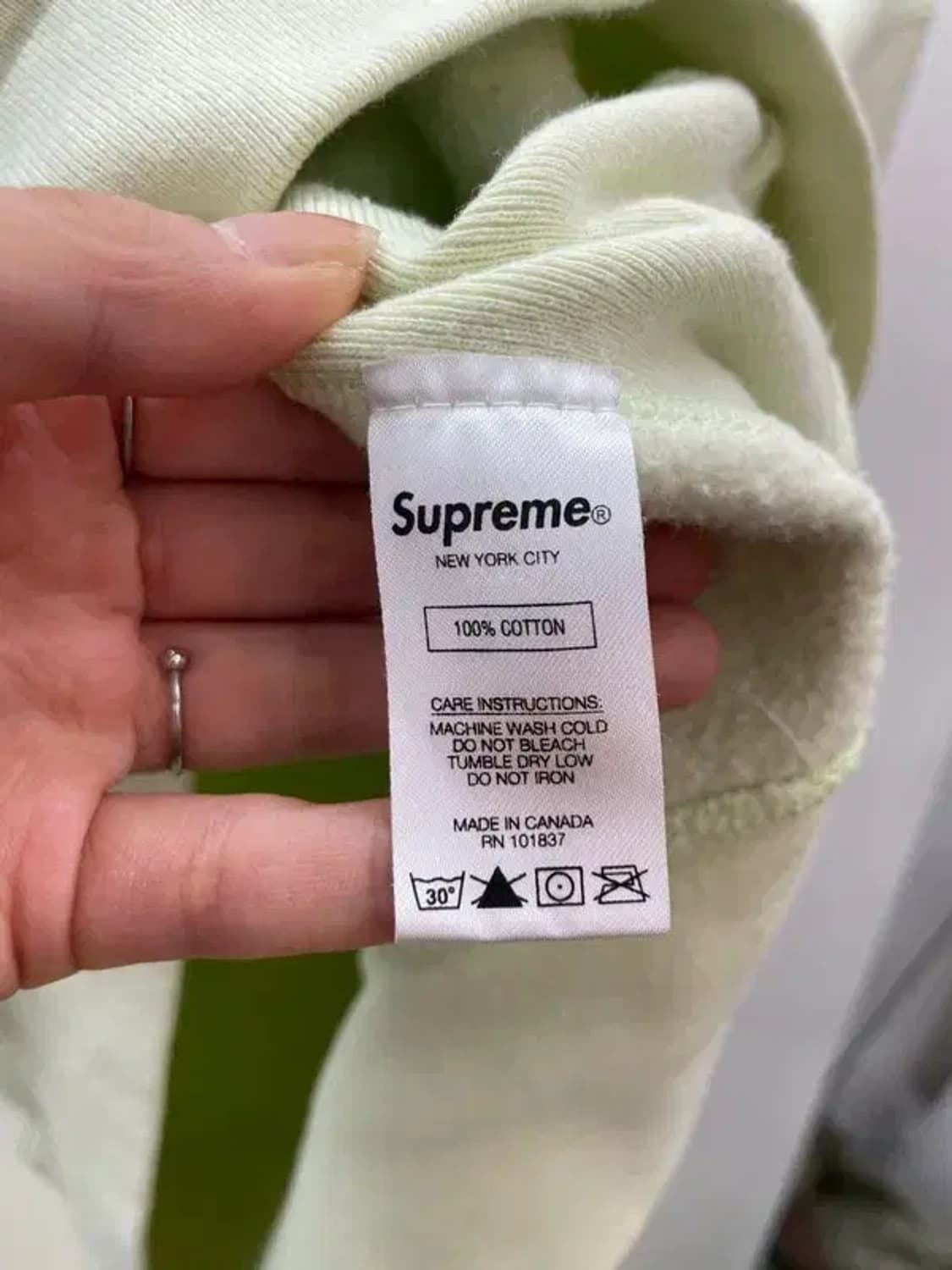 라지 슈프림 슈프림 박스로고 페일라임 슬기 후드티 상품이미지7