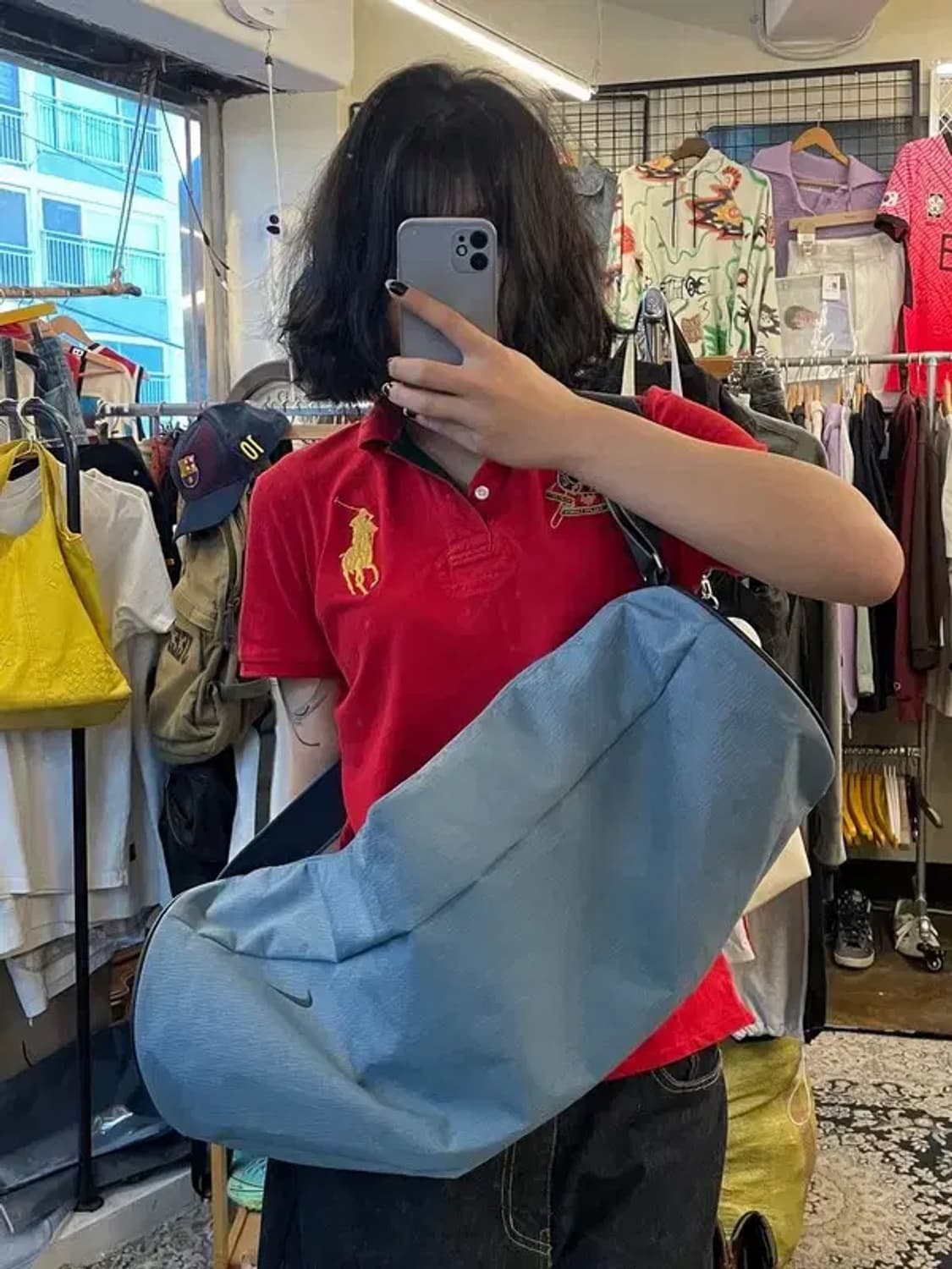 나이키 짐 클럽 더플백 페일그레이 상품이미지1