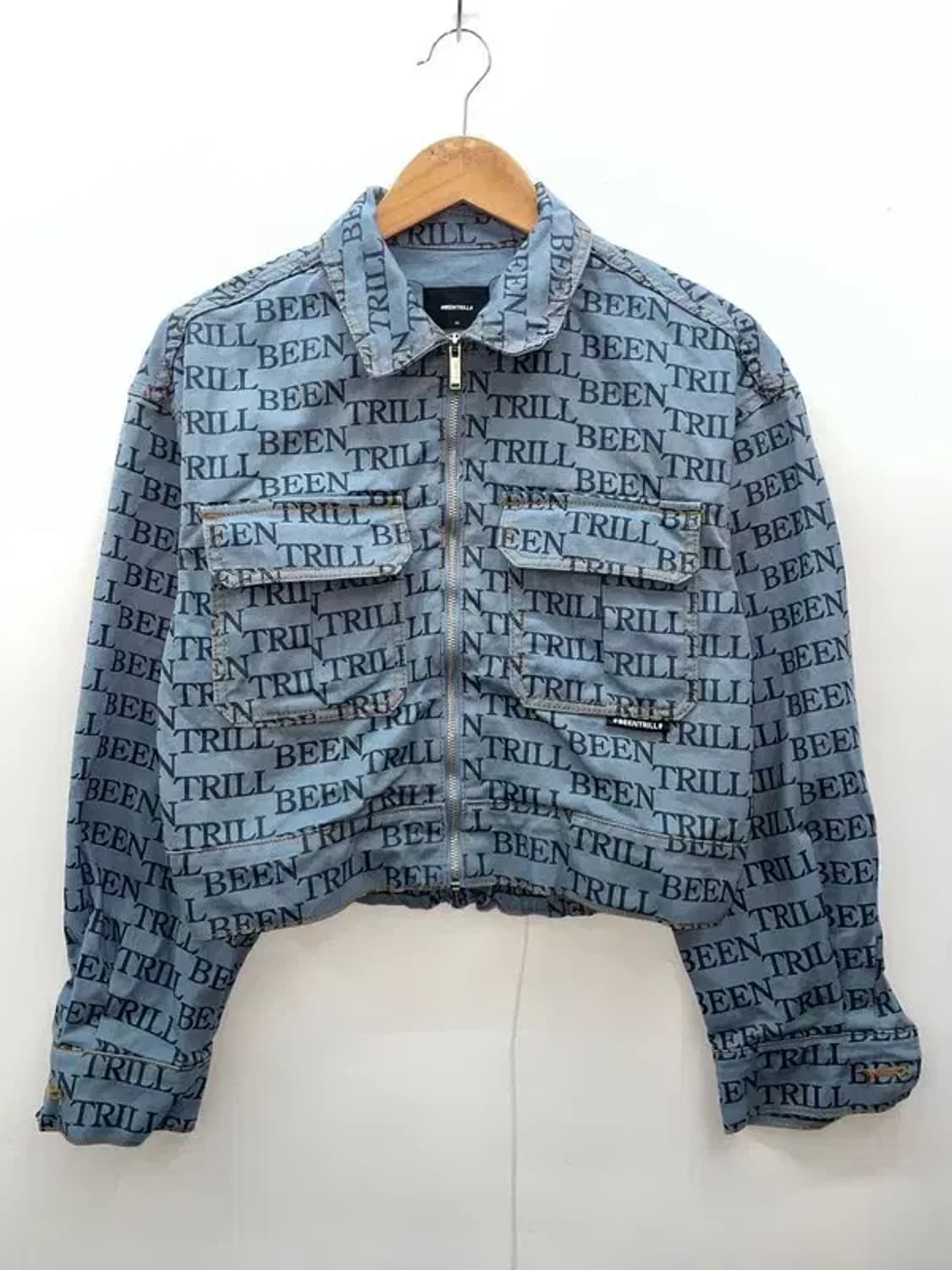 XS 빈트릴 BEENTRILL 데님 크롭 자켓 우먼스 새상품 상품이미지2