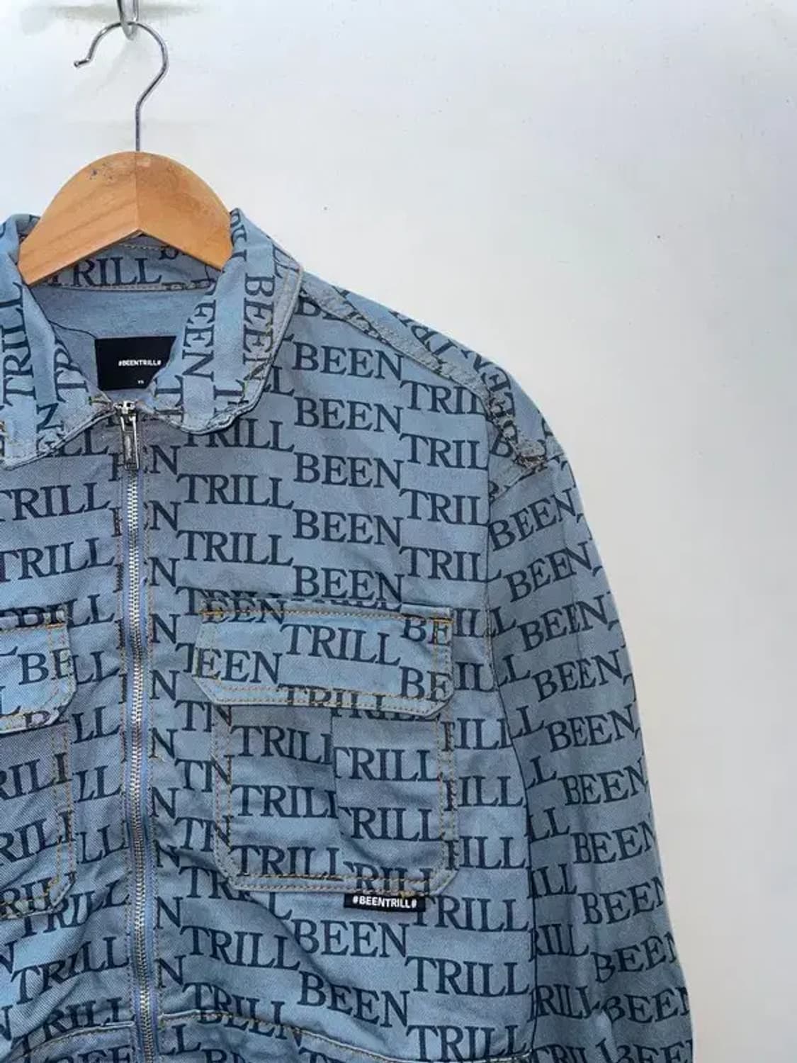 XS 빈트릴 BEENTRILL 데님 크롭 자켓 우먼스 새상품 상품이미지4