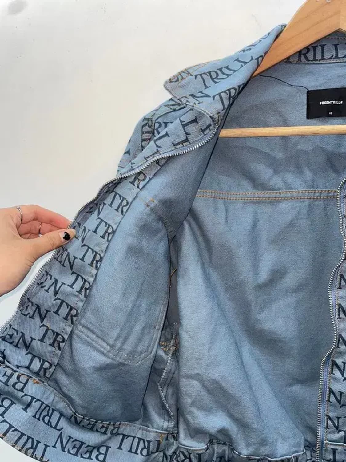 XS 빈트릴 BEENTRILL 데님 크롭 자켓 우먼스 새상품 상품이미지6