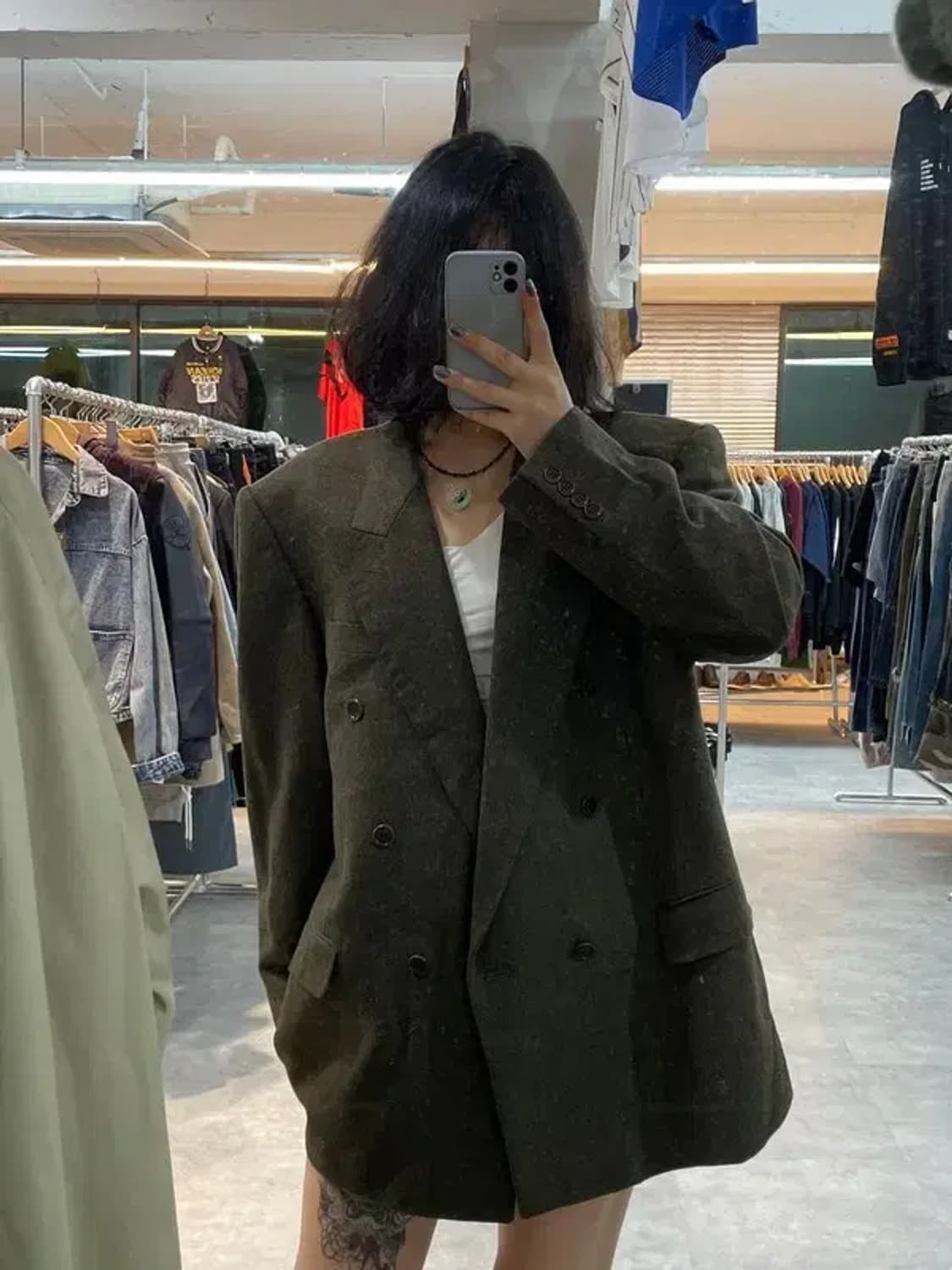 100 입생로랑 뿌르 옴므 올드스쿨 남성 캐주얼 블레이저 상품이미지1