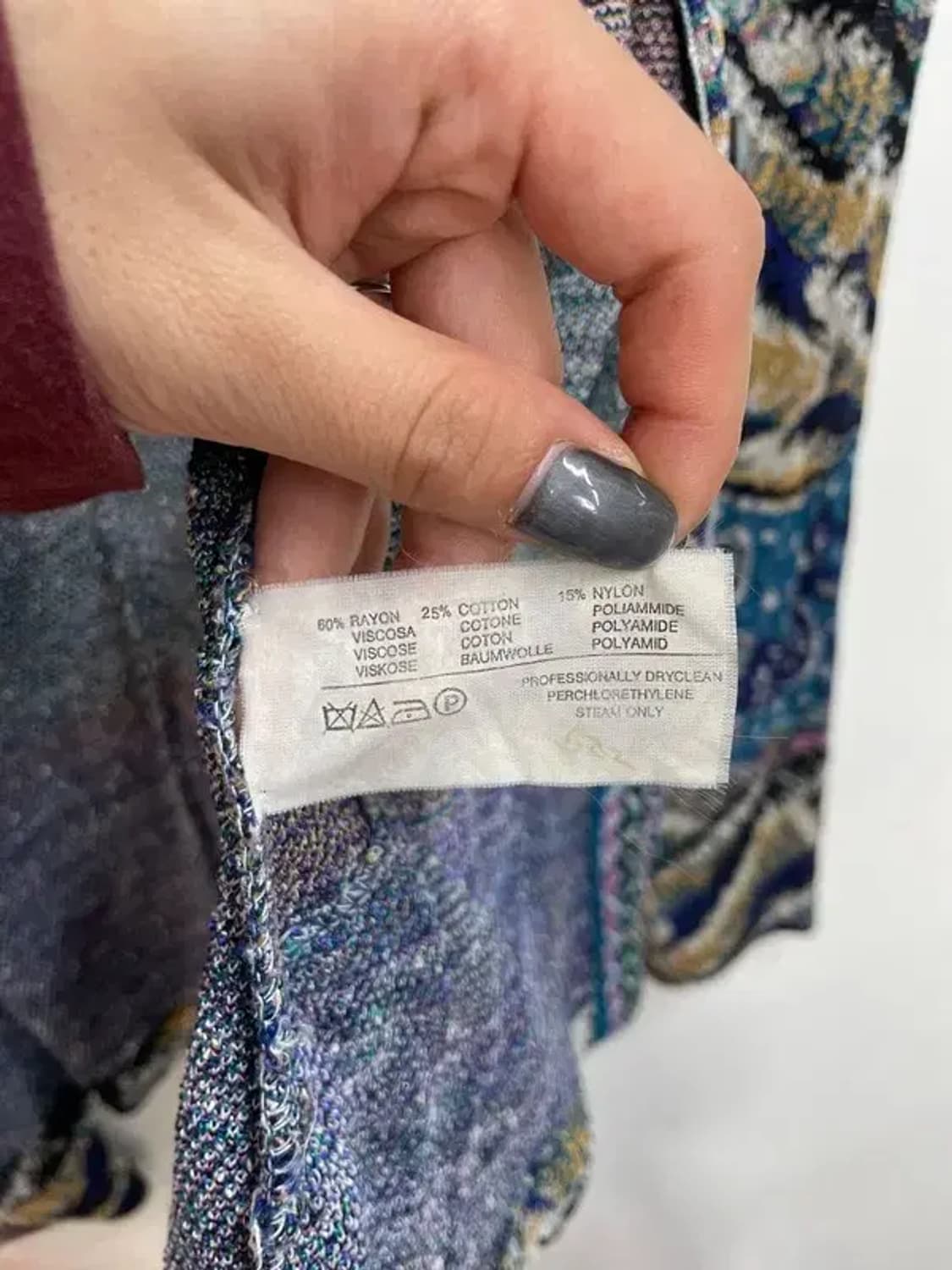 프리 미쏘니 패턴 브이넥 니트 가디건 상품이미지7