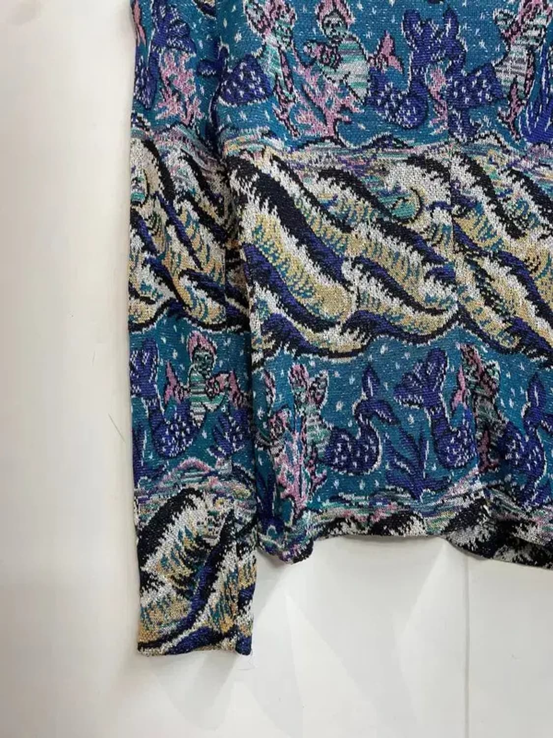 프리 미쏘니 패턴 브이넥 니트 가디건 상품이미지9