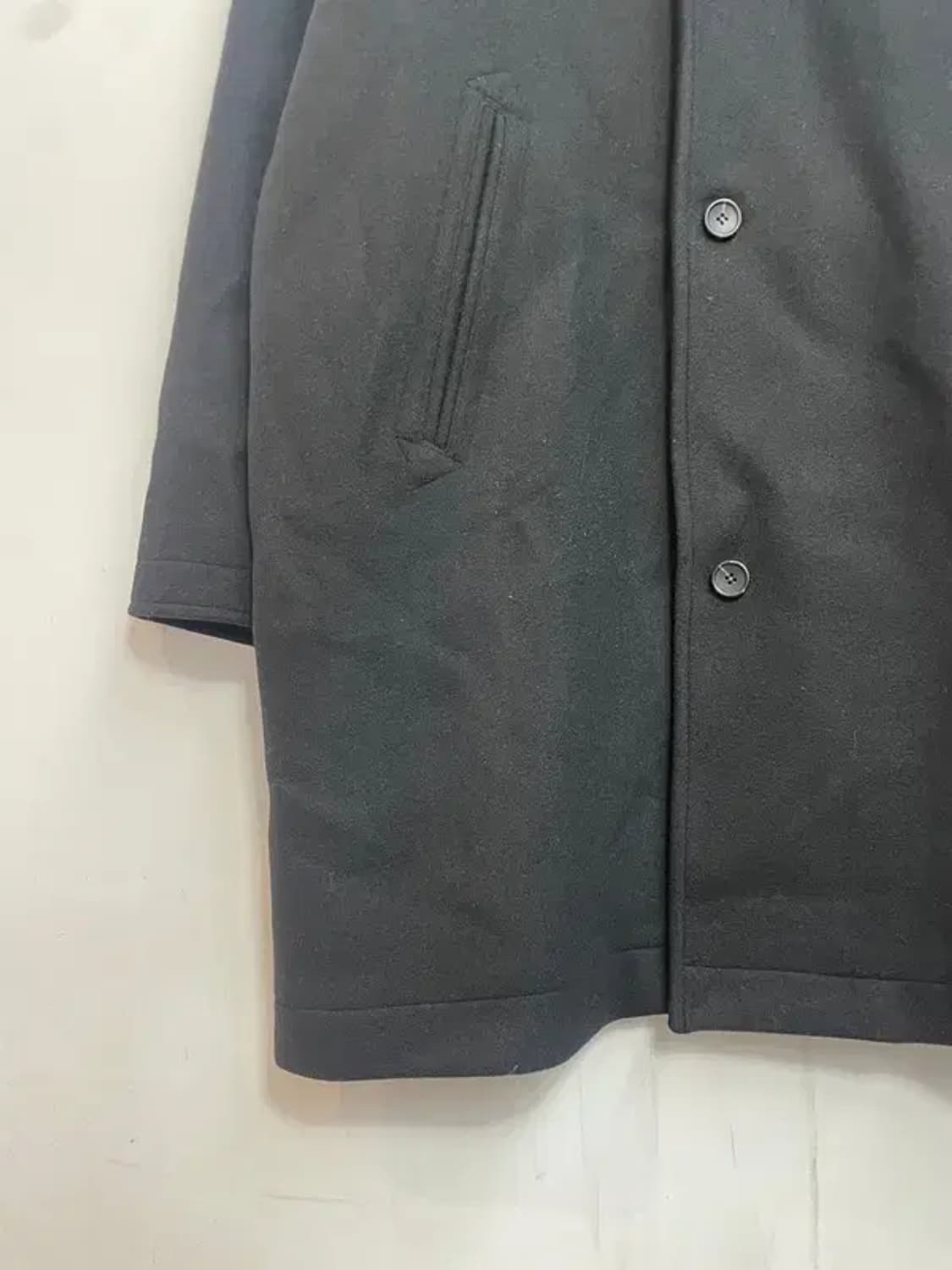 미디움 에스피오나지 오버핏 울 코트 블랙 상품이미지3