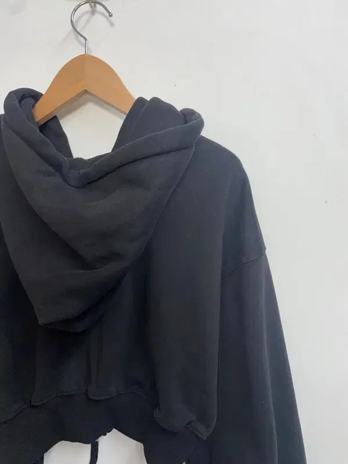 프리 우먼 파르티멘토 여자 크롭 블랙 후드집업티셔츠 상품이미지10