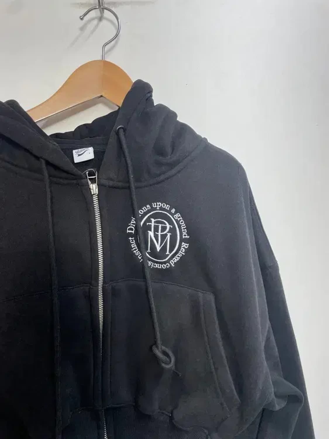 프리 우먼 파르티멘토 여자 크롭 블랙 후드집업티셔츠 상품이미지4