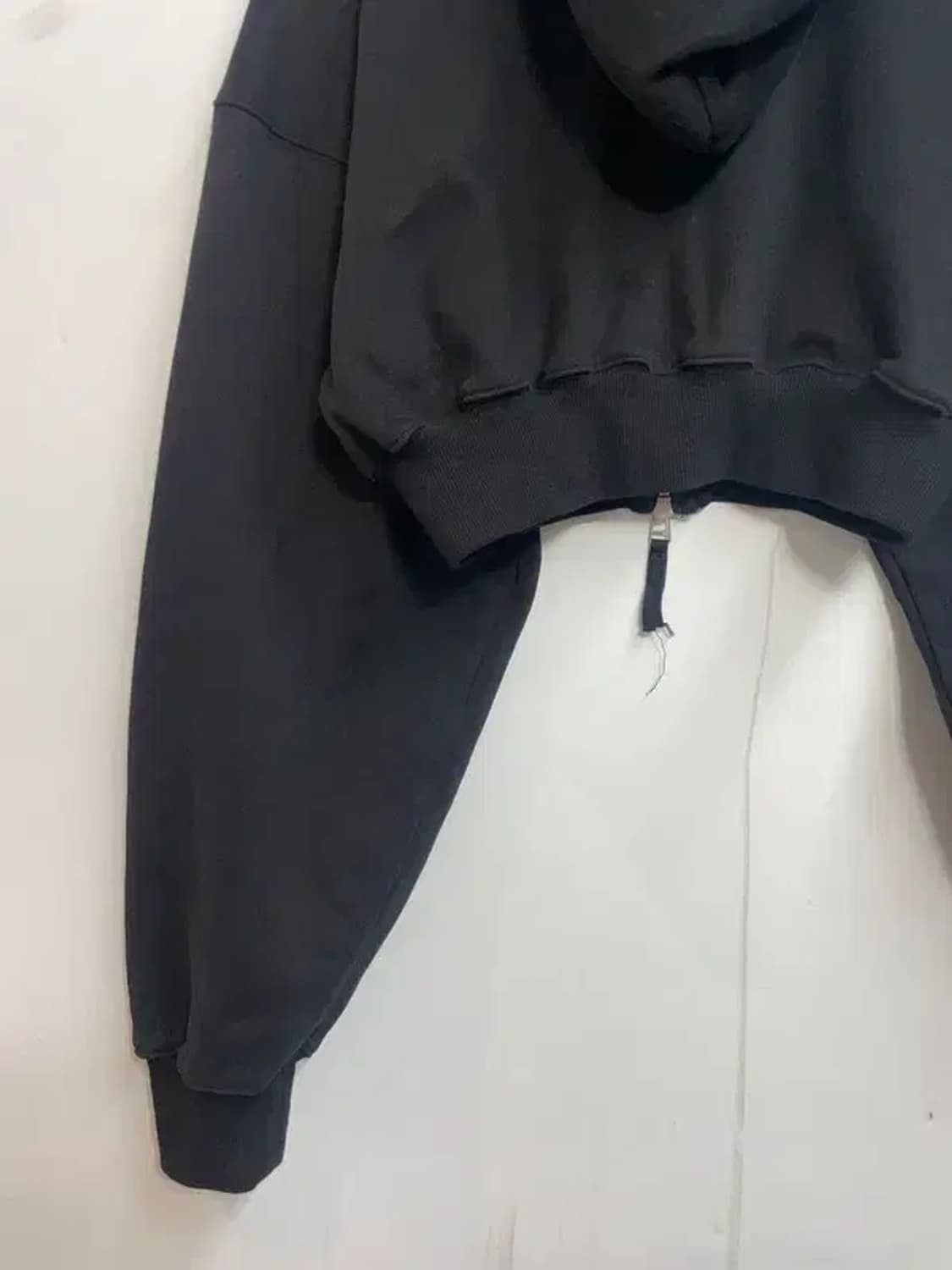 프리 우먼 파르티멘토 여자 크롭 블랙 후드집업티셔츠 상품이미지9