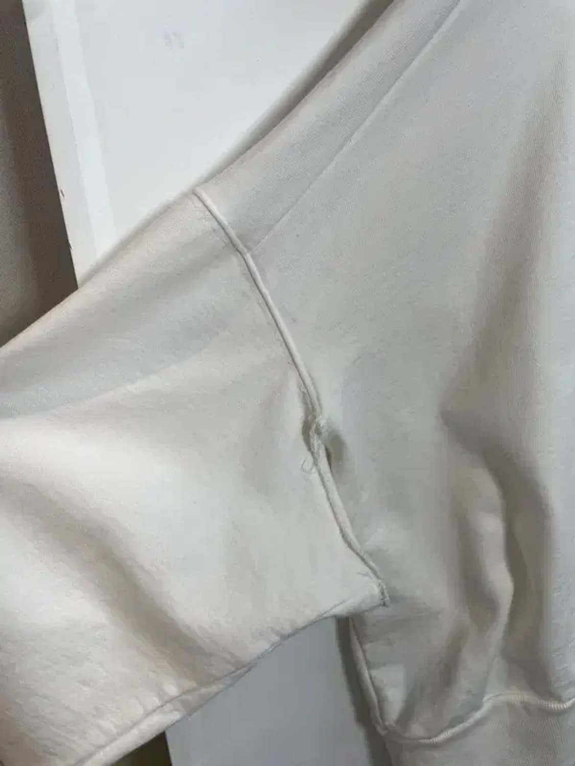 미디움 챔피온 x 베트멍 리버스위브 코튼 절개 후드 후디 화이트 상품이미지5