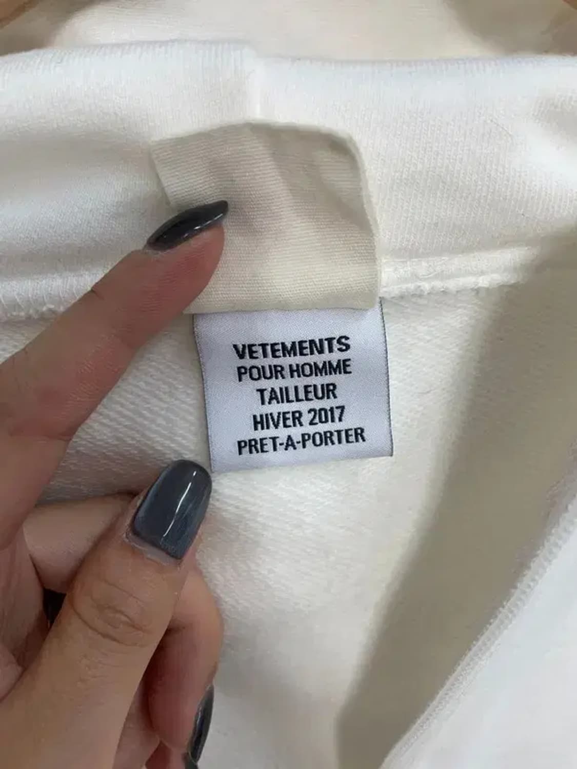 미디움 챔피온 x 베트멍 리버스위브 코튼 절개 후드 후디 화이트 상품이미지7