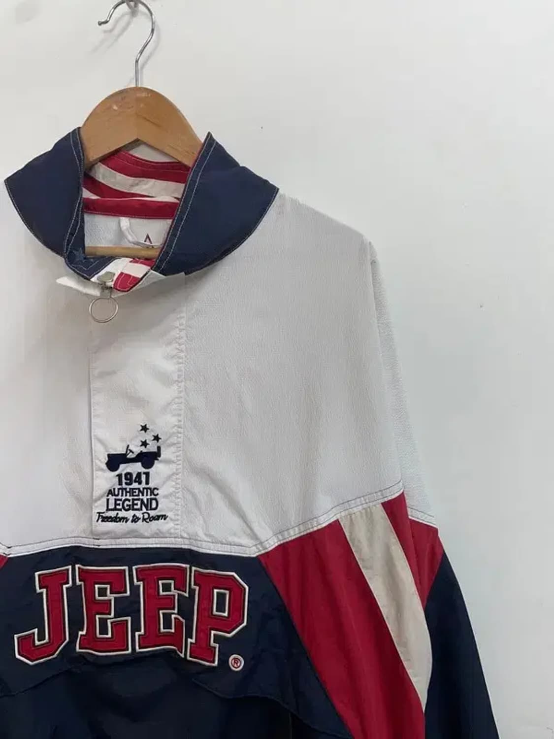 NCT 마크 착용 지프 90s 올드스쿨 아노락 바람막이 자켓 상품이미지4