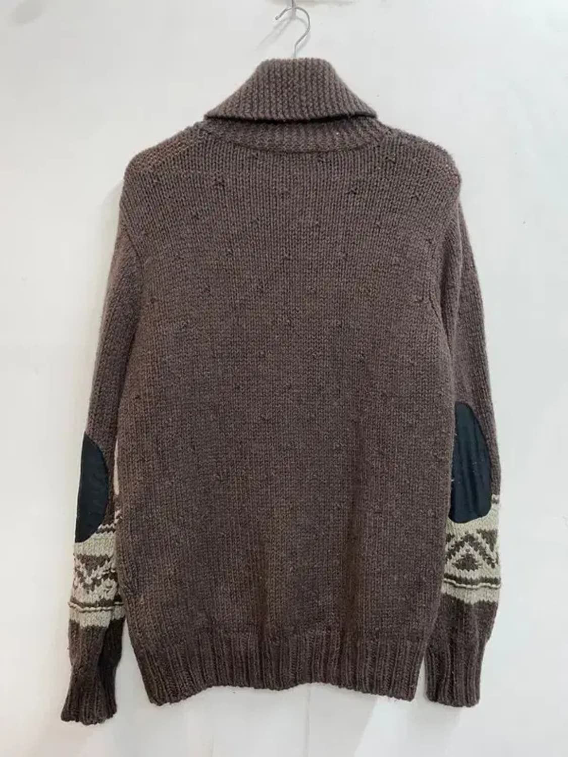 100 NII 빈티지 오버핏 사슴 코위찬 니트 집업 상품이미지8