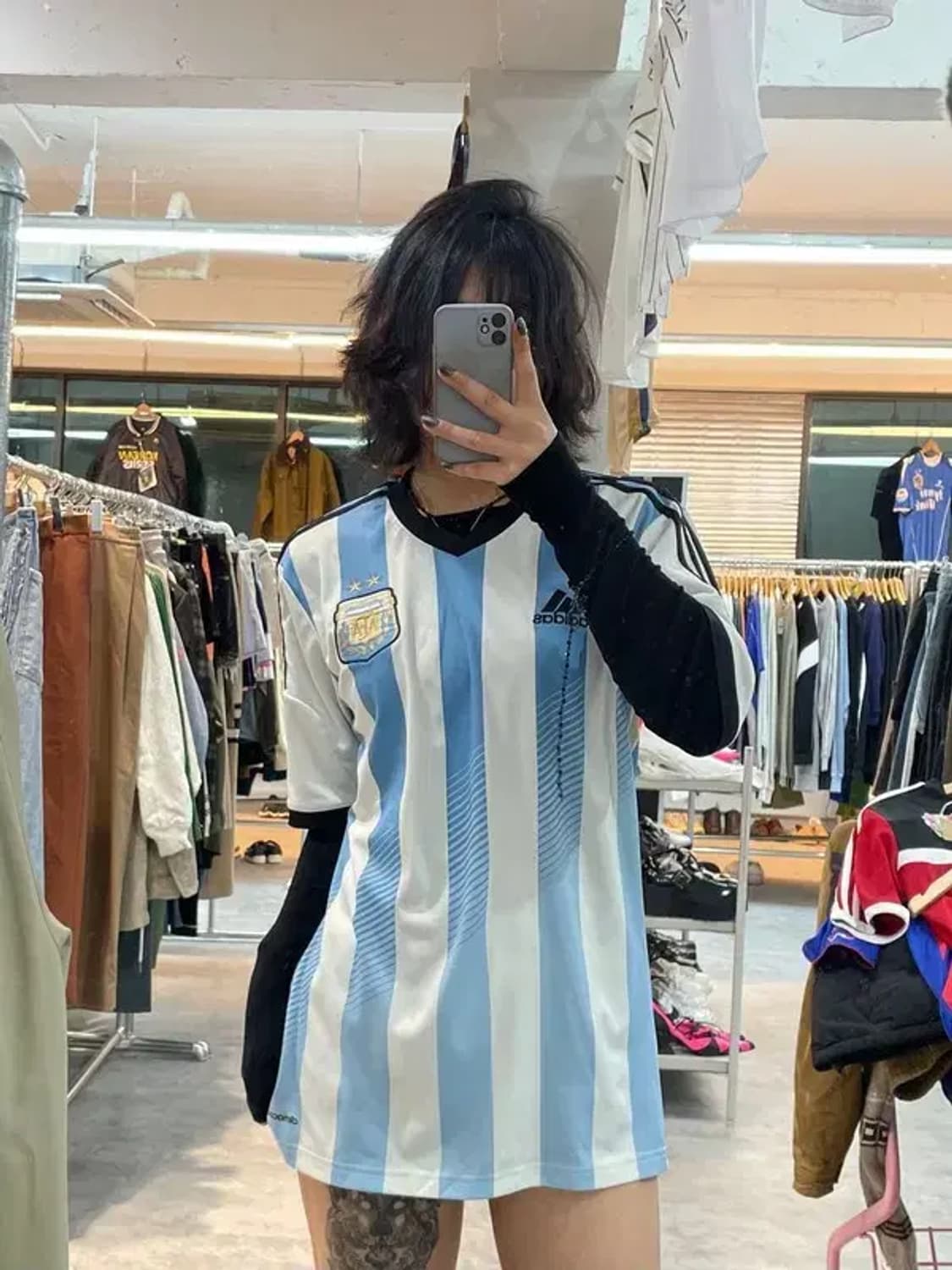 100 아디다스 14-15 아르헨티나 축구 반팔 져지 유니폼 블록코어 상품이미지1