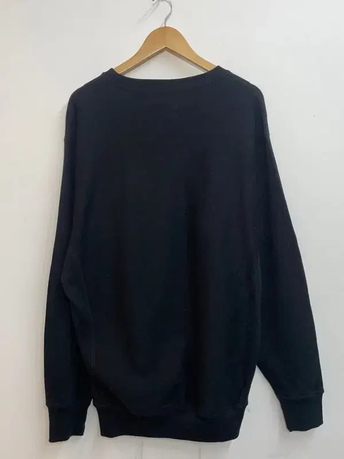 미디움 스티브 앤 배리스  army 오버핏 맨투맨티셔츠 블랙 상품이미지6