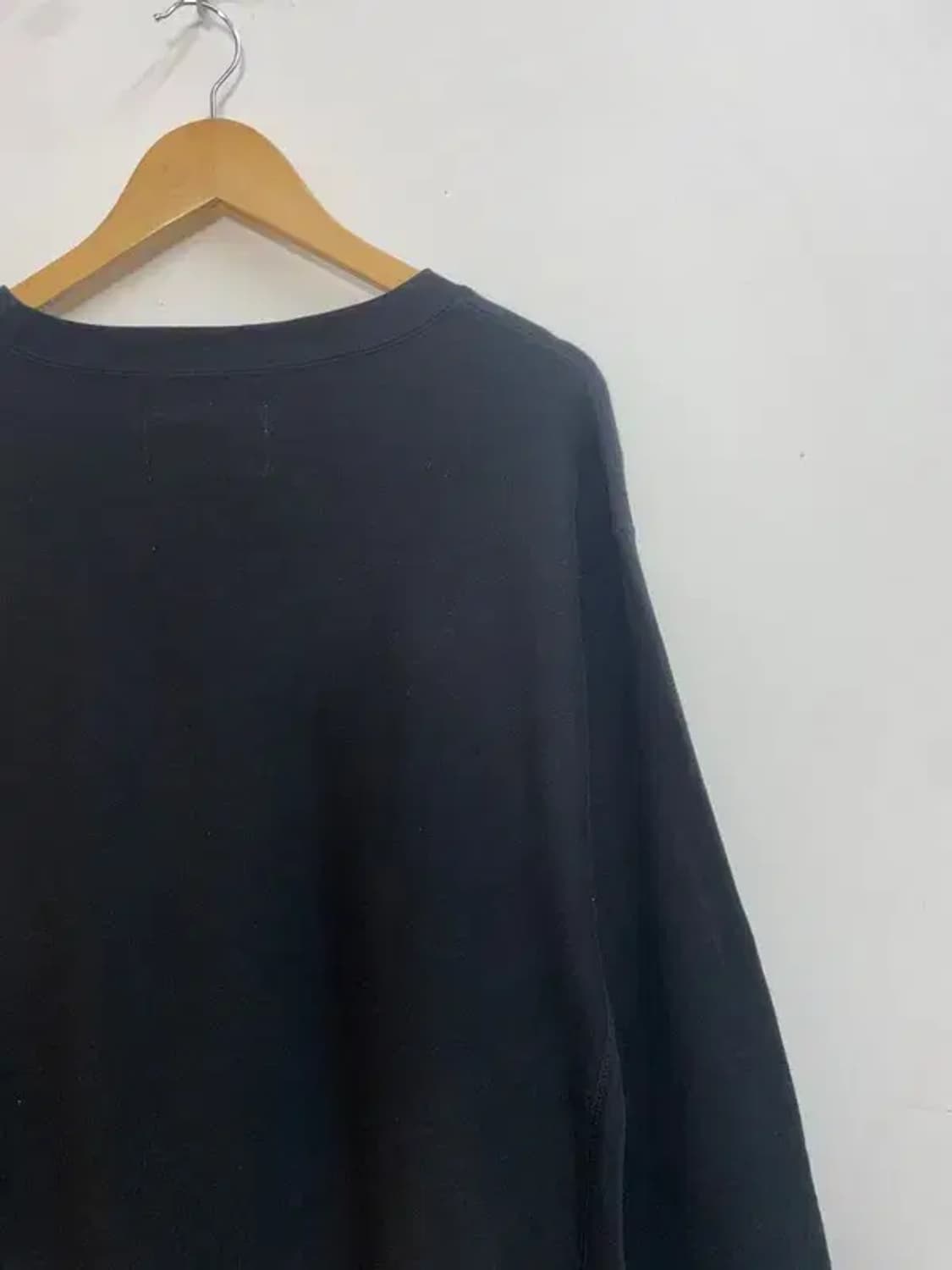 미디움 스티브 앤 배리스  army 오버핏 맨투맨티셔츠 블랙 상품이미지8