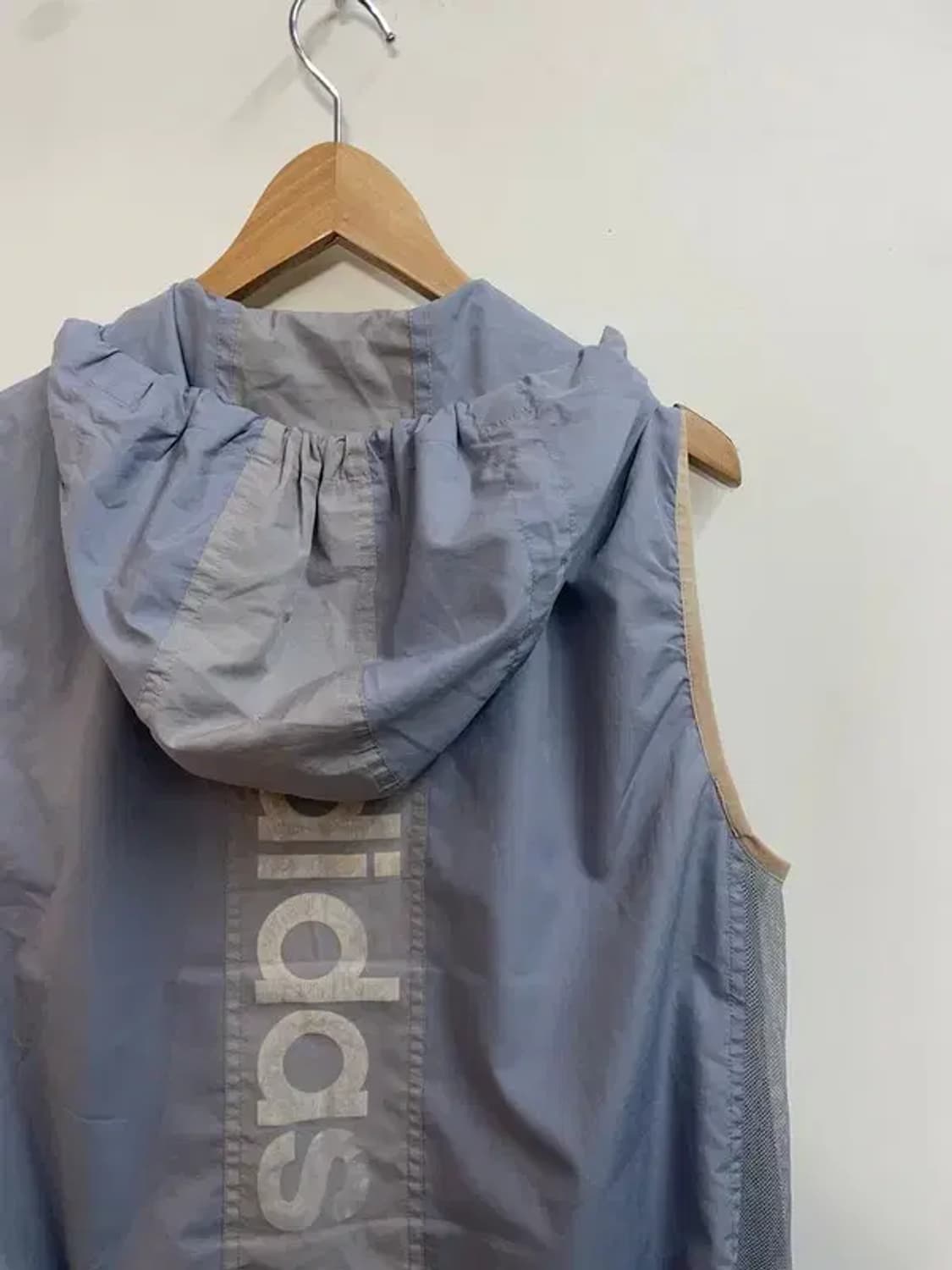 90s 아디다스 삼선 올드스쿨 트레이닝 바람막이 후드 베스트 상품이미지10