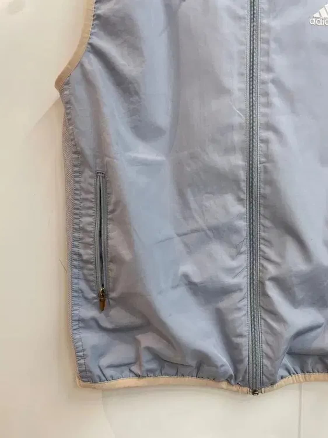 90s 아디다스 삼선 올드스쿨 트레이닝 바람막이 후드 베스트 상품이미지3