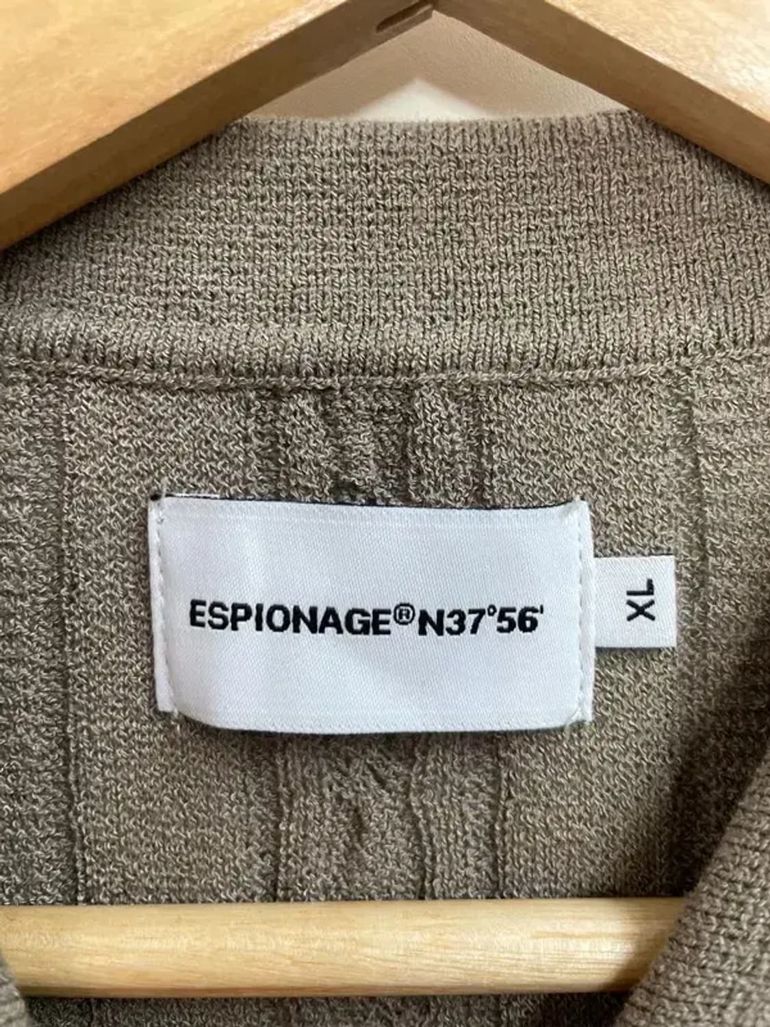 XL 에스피오나지 투포켓 케이블 카라 반팔 니트 상품이미지5