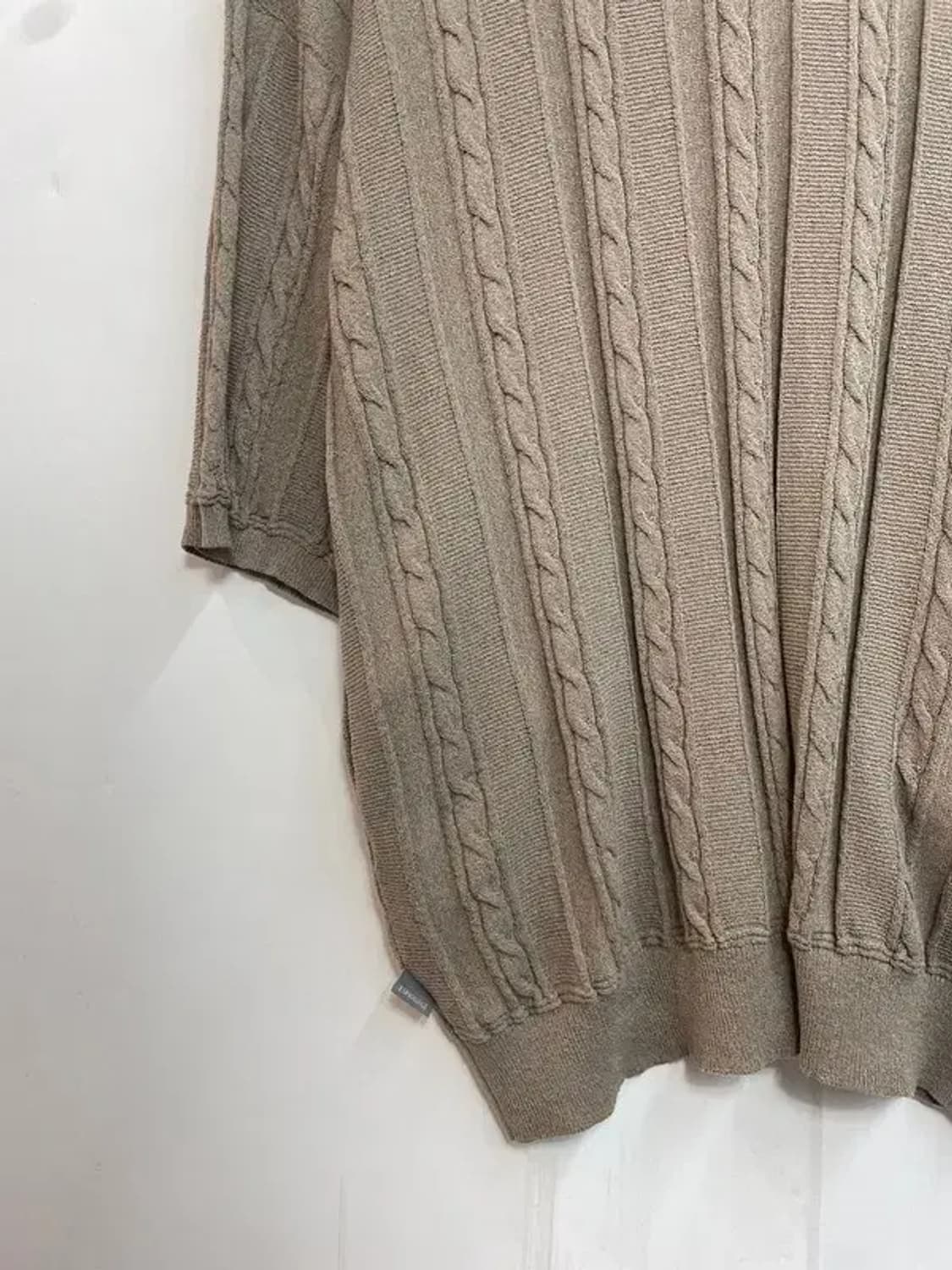 XL 에스피오나지 투포켓 케이블 카라 반팔 니트 상품이미지8