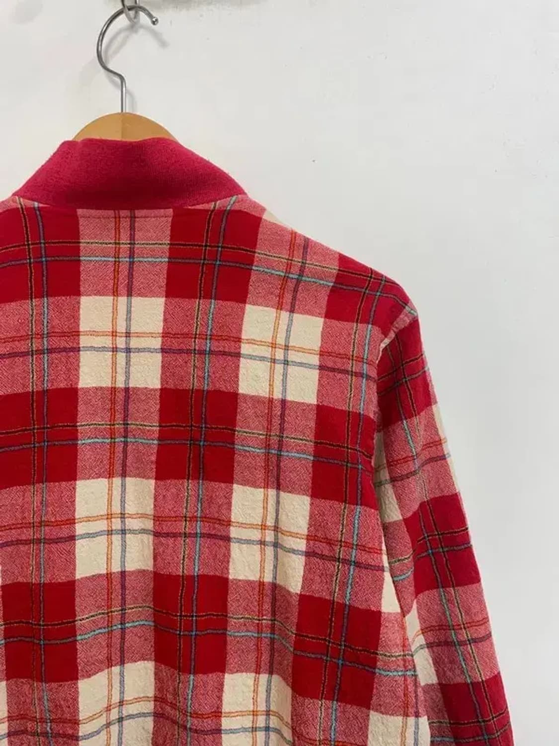 95 90s 올드 서광 라코스테 데일리 체크블루종 자켓 상품이미지10