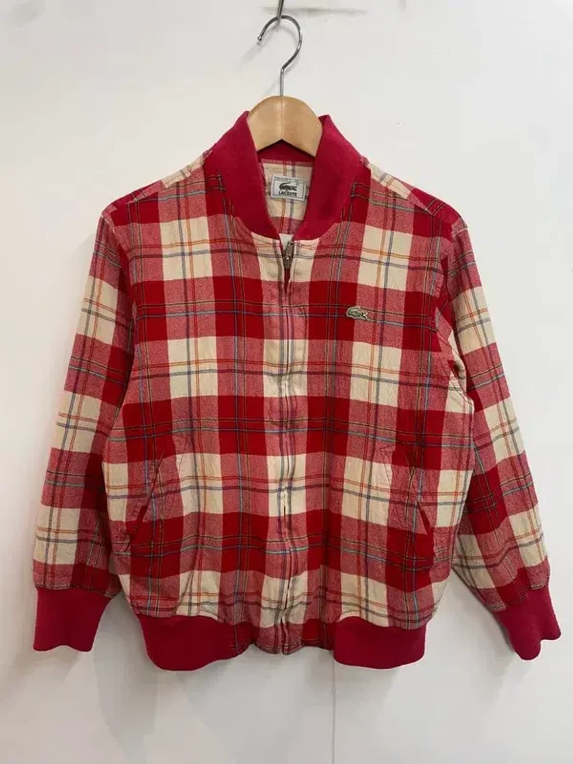 95 90s 올드 서광 라코스테 데일리 체크블루종 자켓 상품이미지2