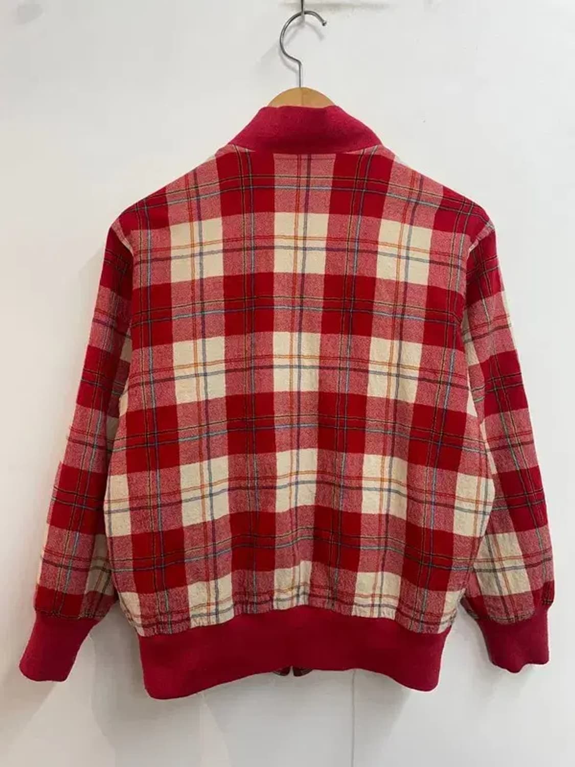 95 90s 올드 서광 라코스테 데일리 체크블루종 자켓 상품이미지8