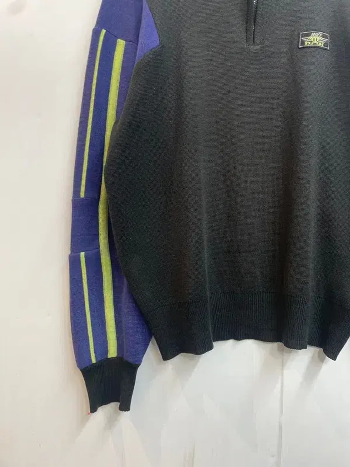 105 나이키 올드스쿨 삼나스포츠 오버핏 집업 니트 상품이미지3