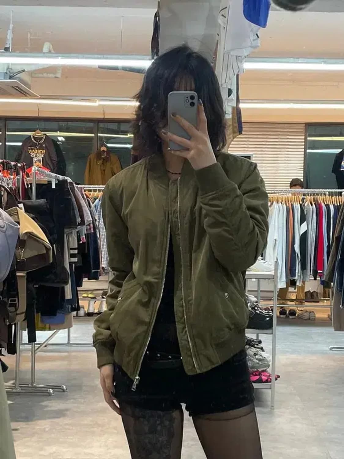 xl 버쉬카 ma-1 항공점퍼 오버핏 블루종 자켓 상품이미지1