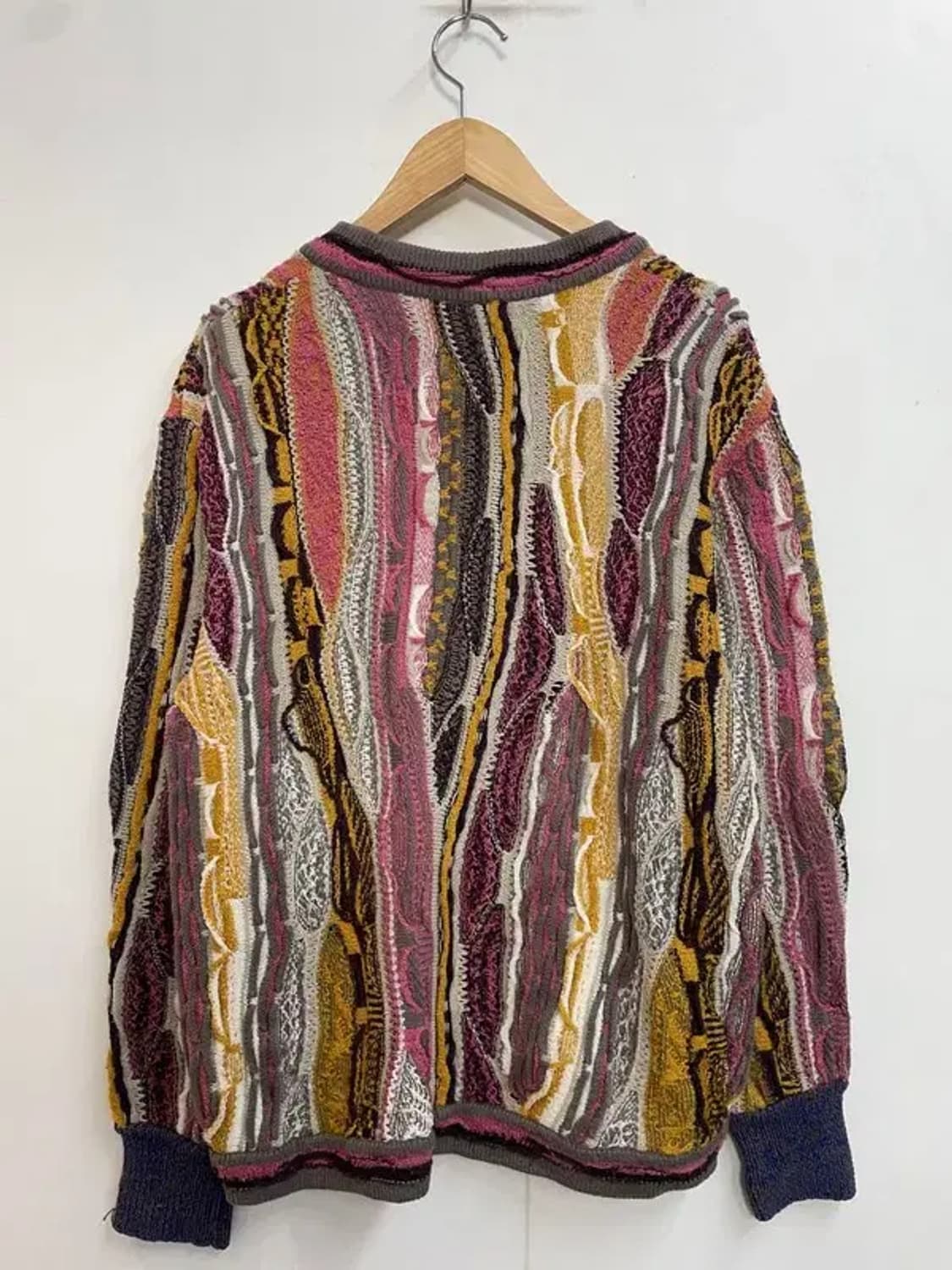 프리 빈티지 케이블 오버핏 브이넥 니트 가디건 상품이미지6